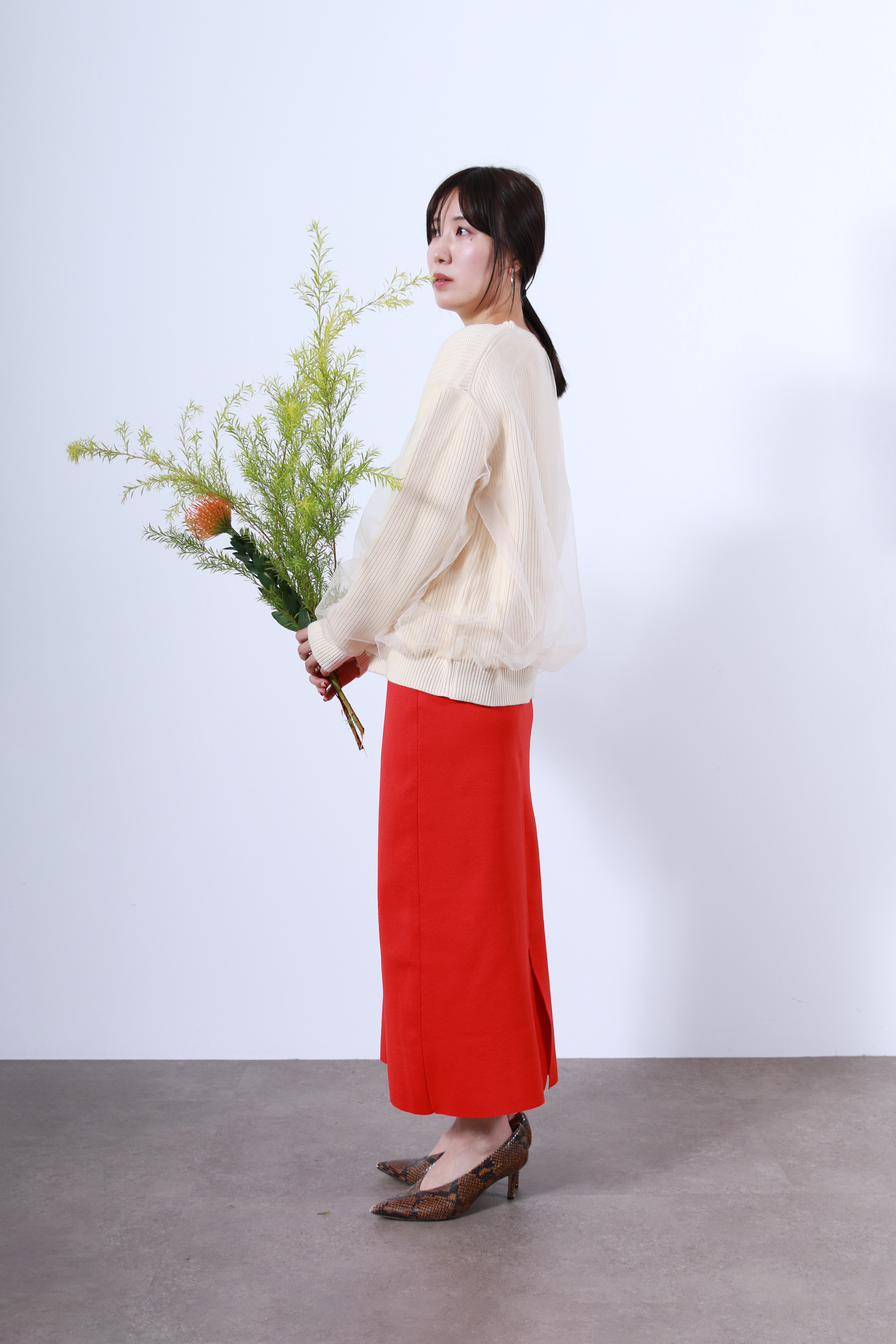 シアーチュール×ニットトップス(6263-518)