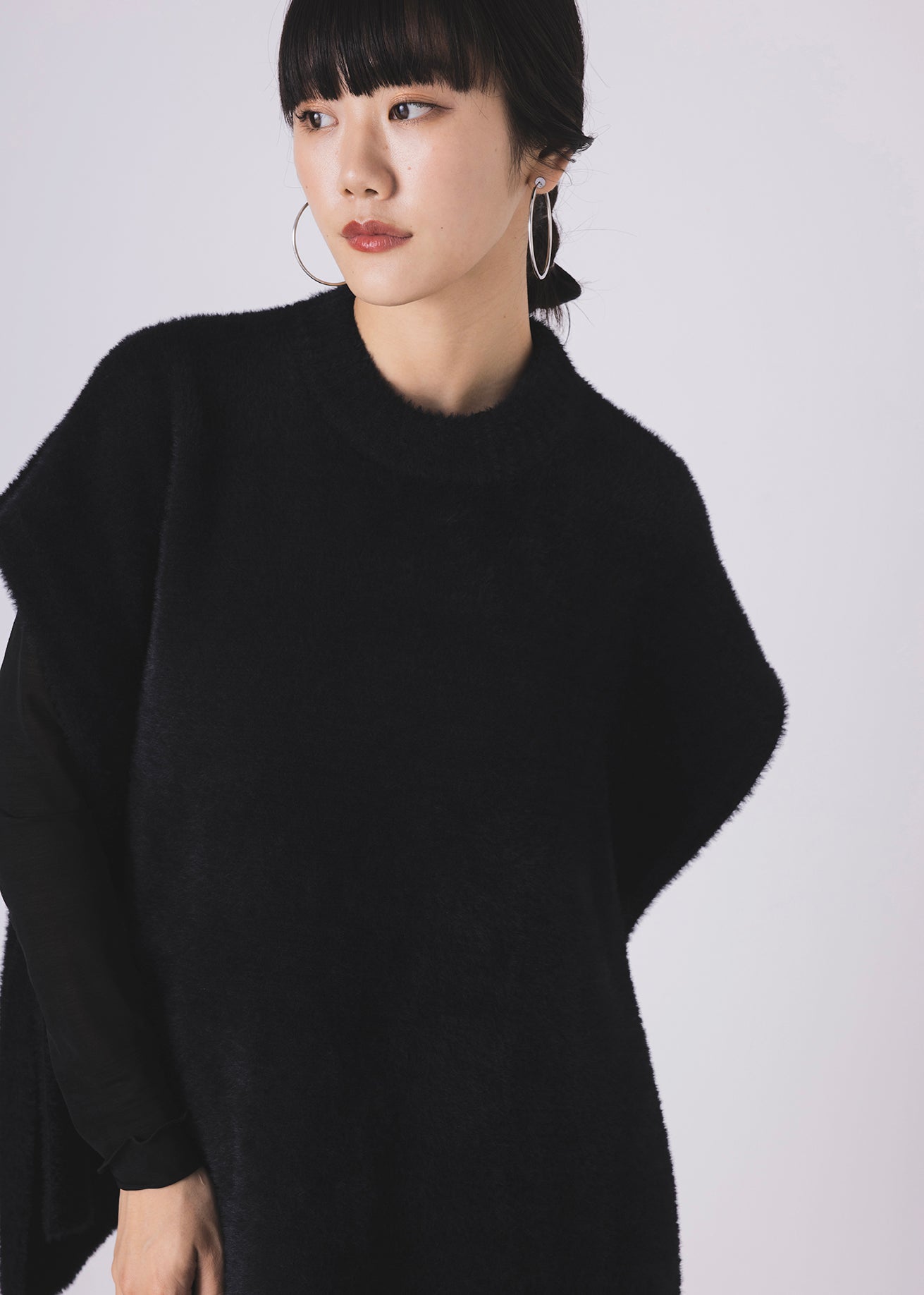 ニットベロアポンチョ(6255-381)