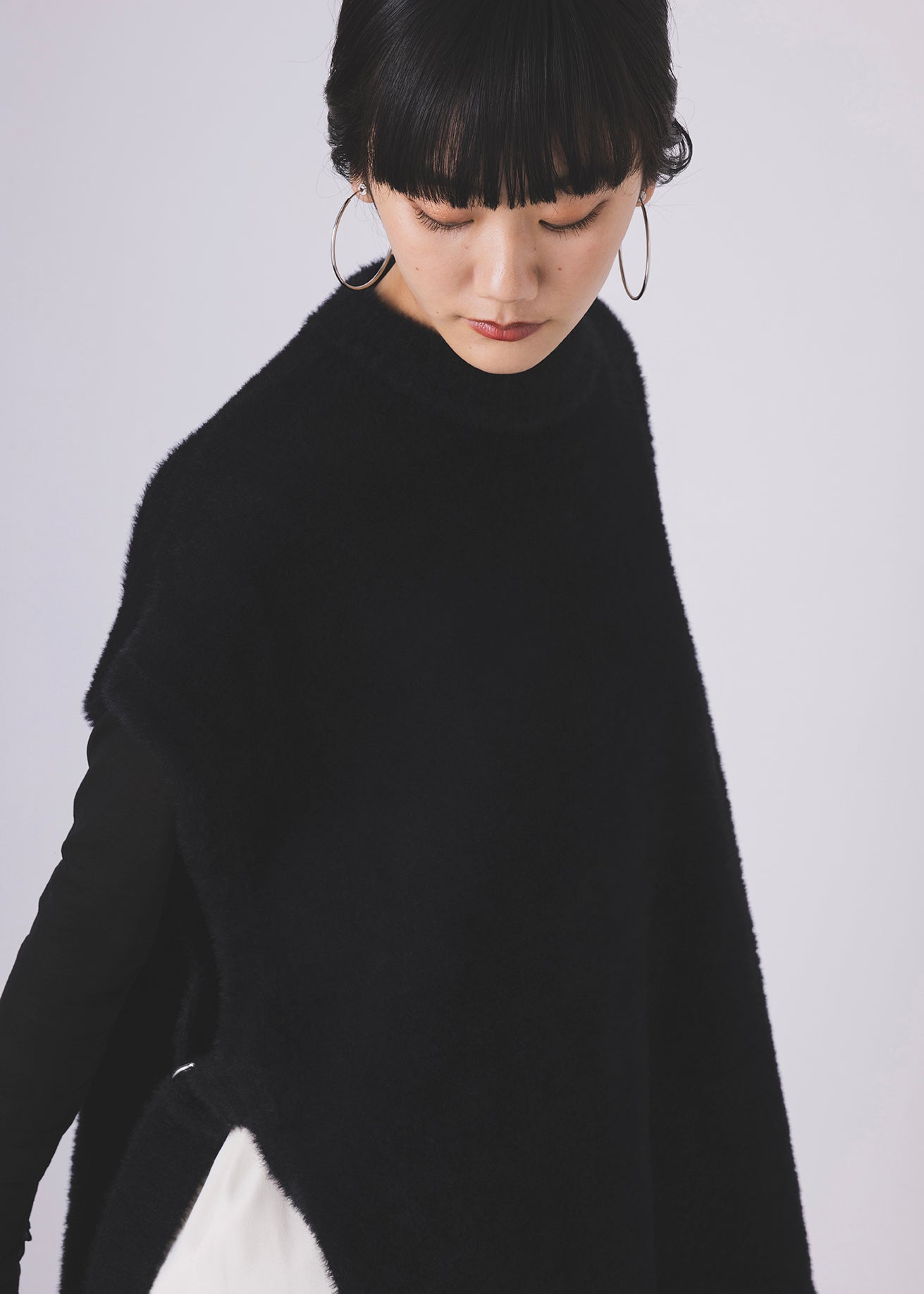 ニットベロアポンチョ(6255-381)