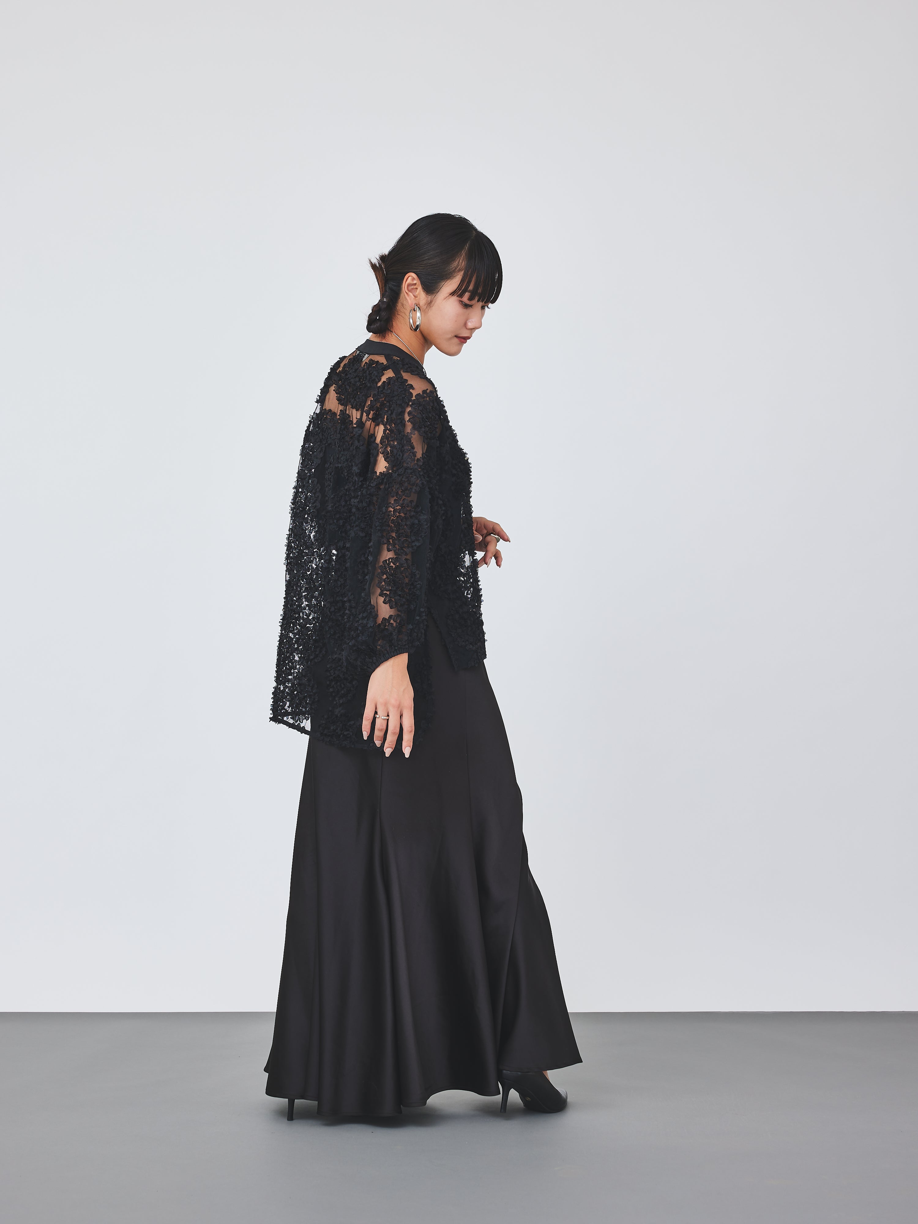 メッシュ刺繍レースブラウス(6259-482/6265-572)