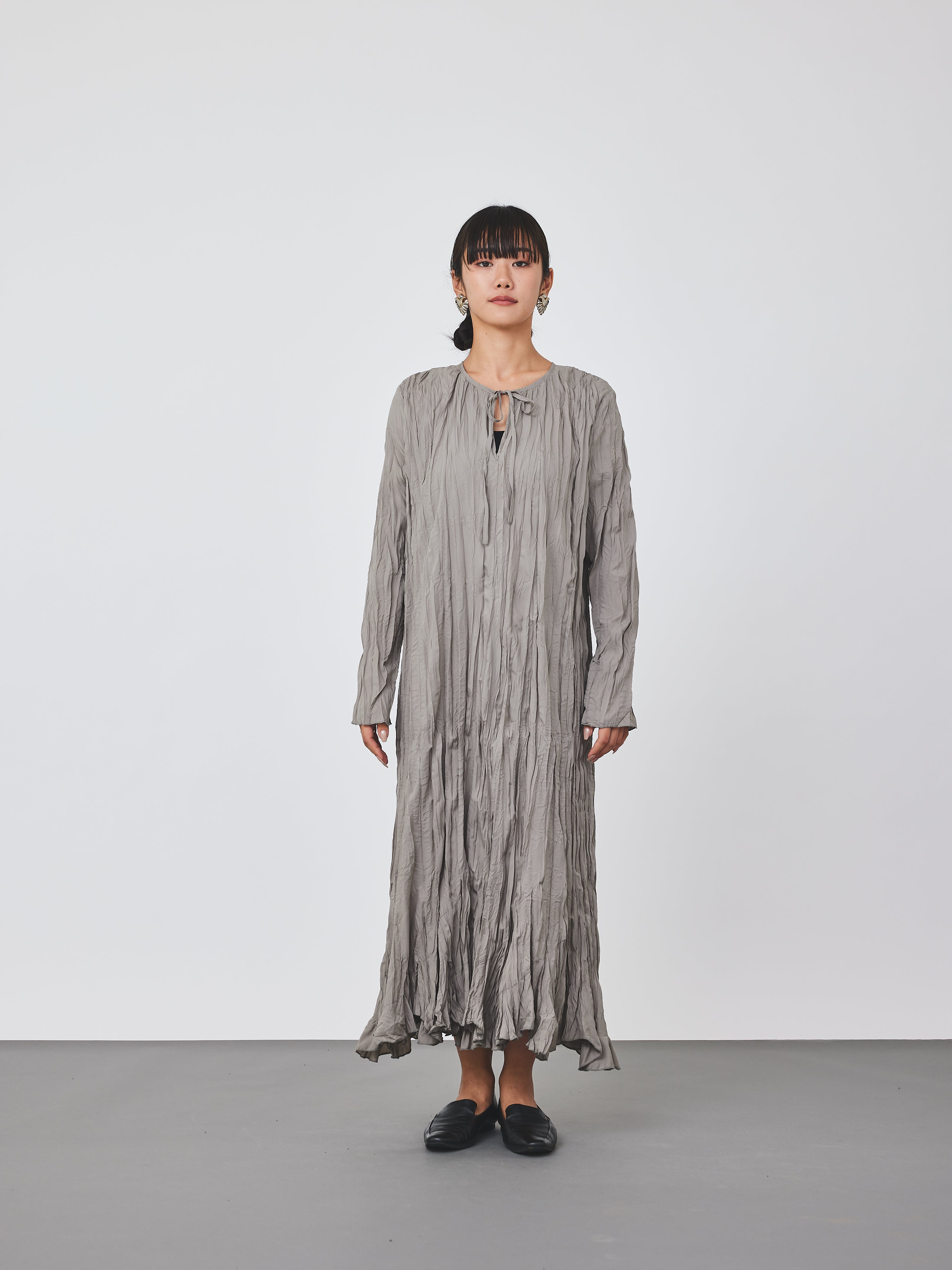 クリンクル加工2WAYワンピース(6259-476)