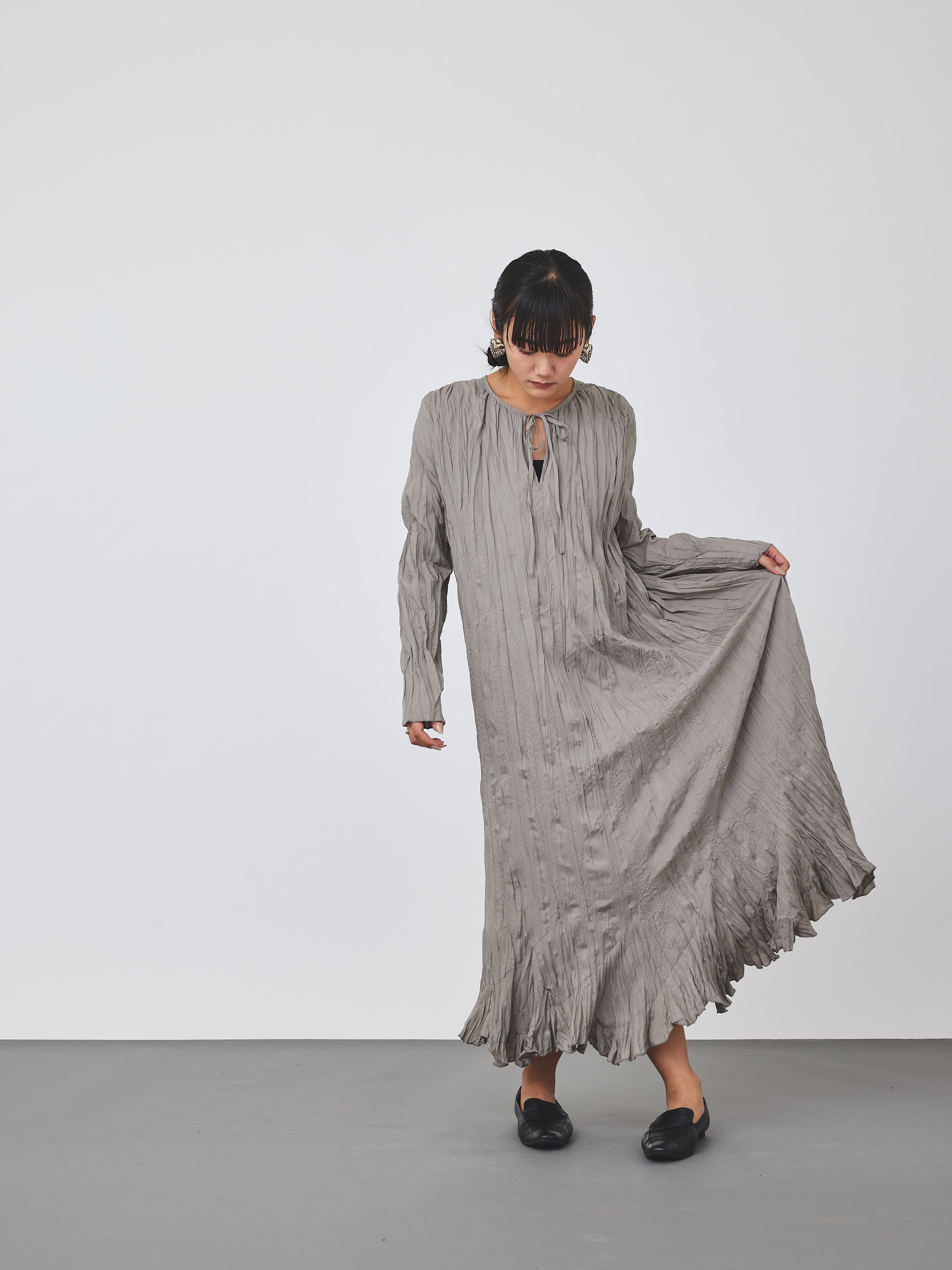 クリンクル加工2WAYワンピース(6259-476)