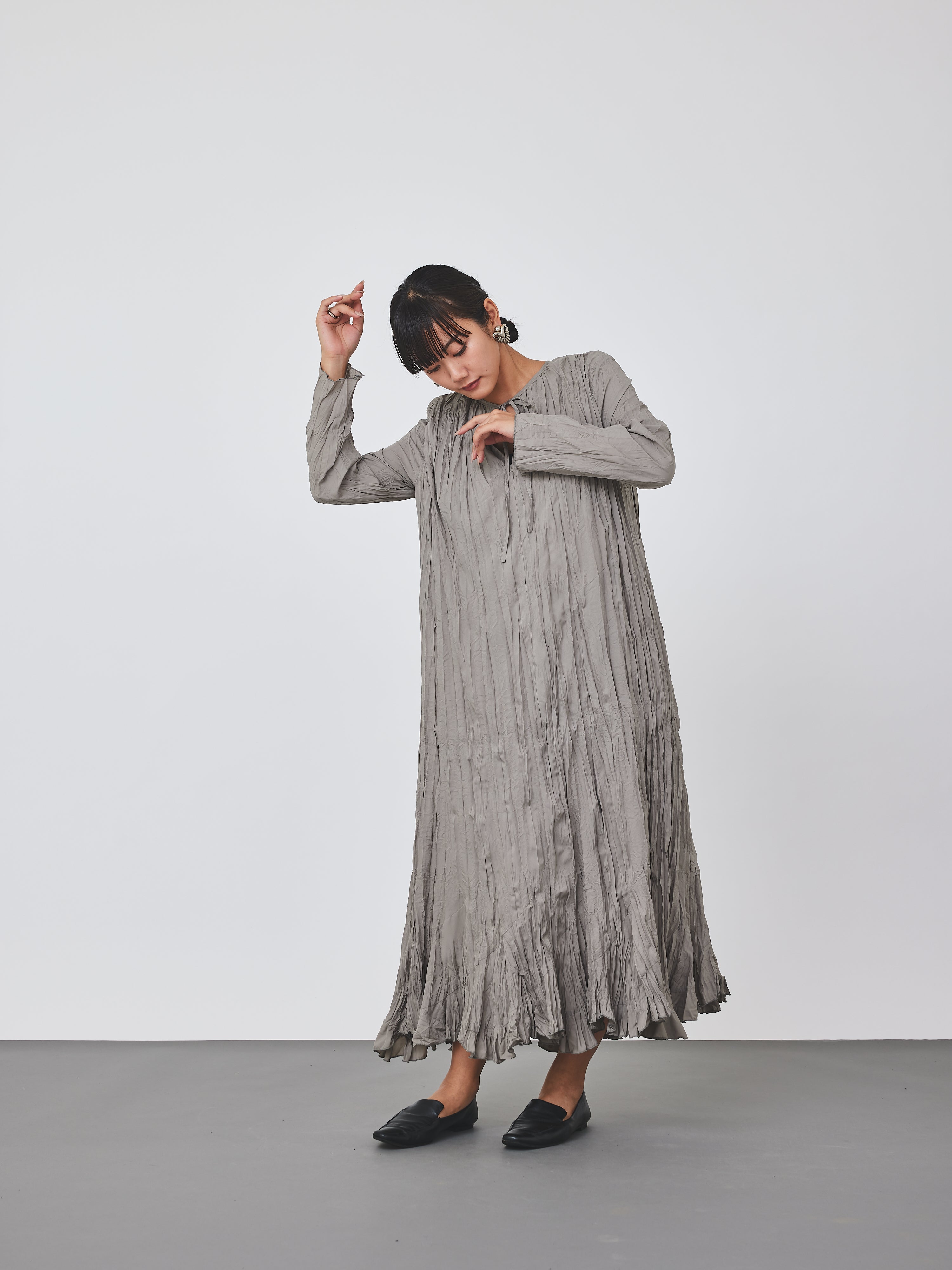 クリンクル加工2WAYワンピース(6259-476)