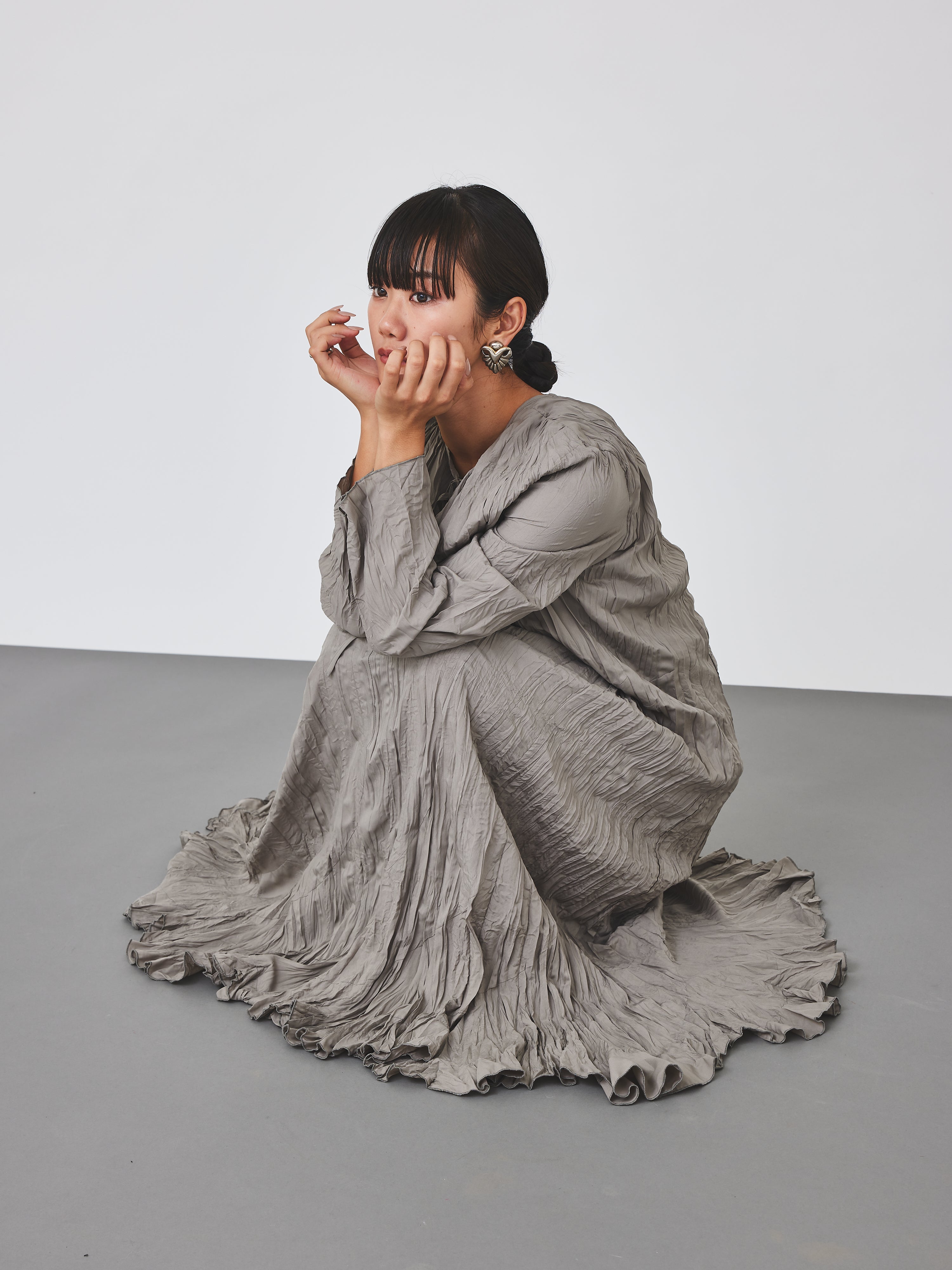 クリンクル加工2WAYワンピース(6259-476)