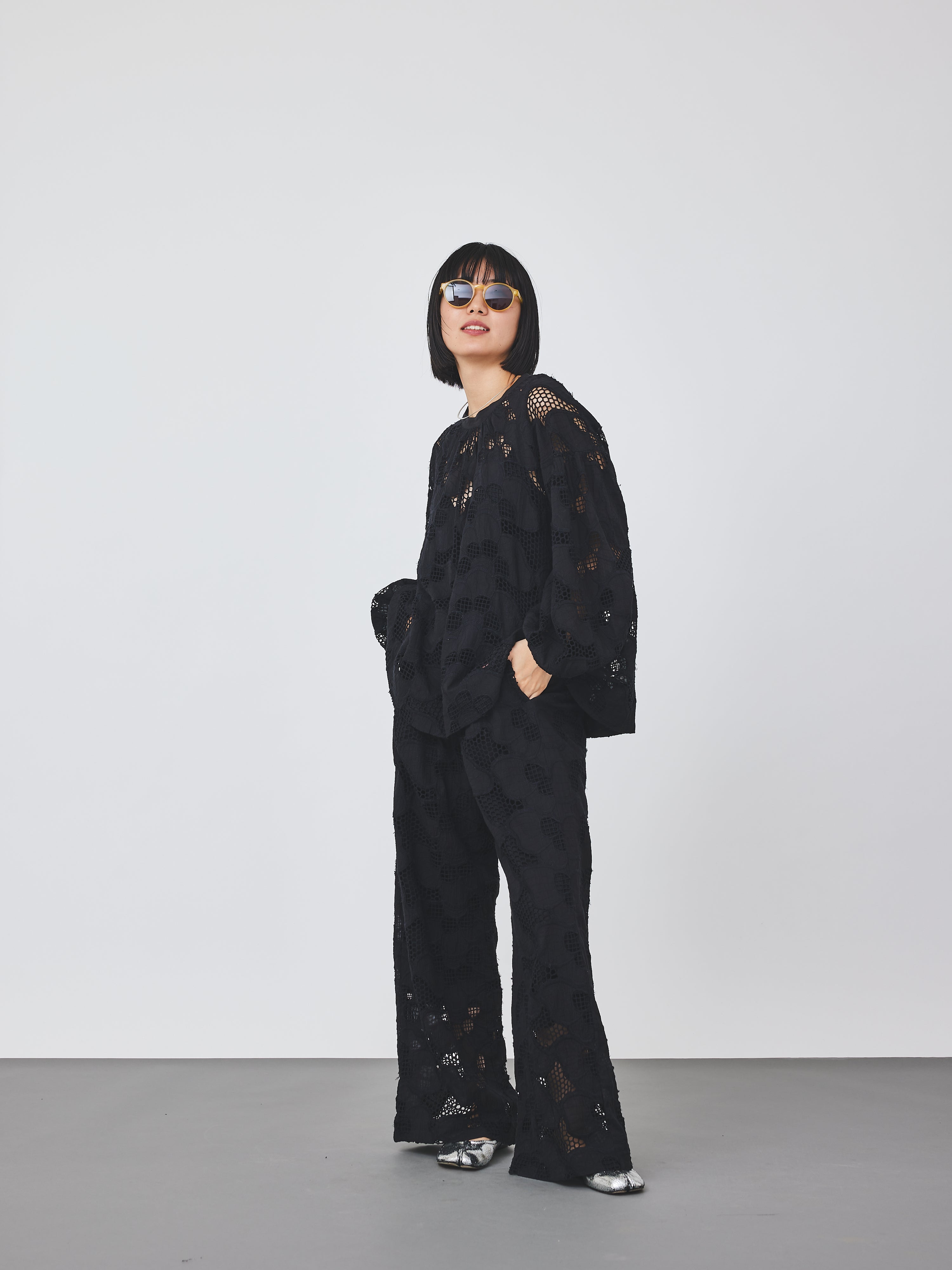 カットワークレースブラウス(6259-529)