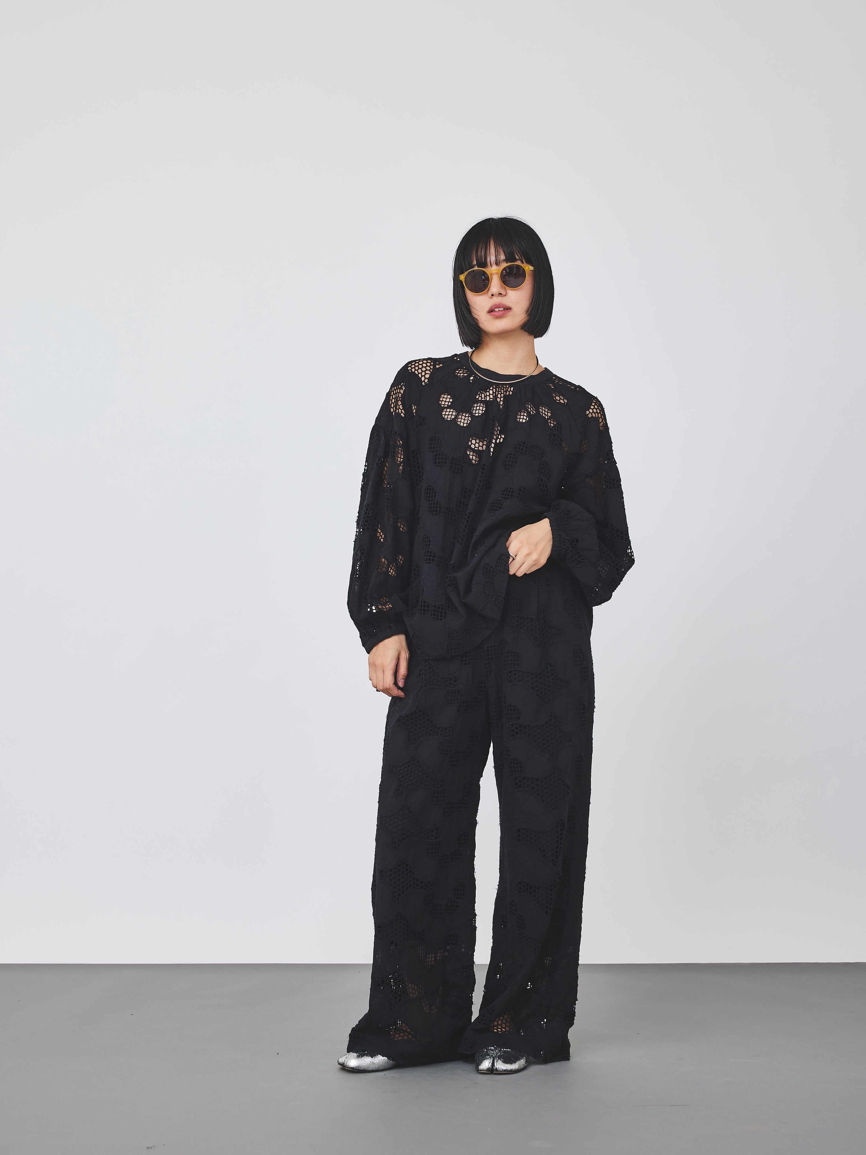 カットワークレースブラウス(6259-529)