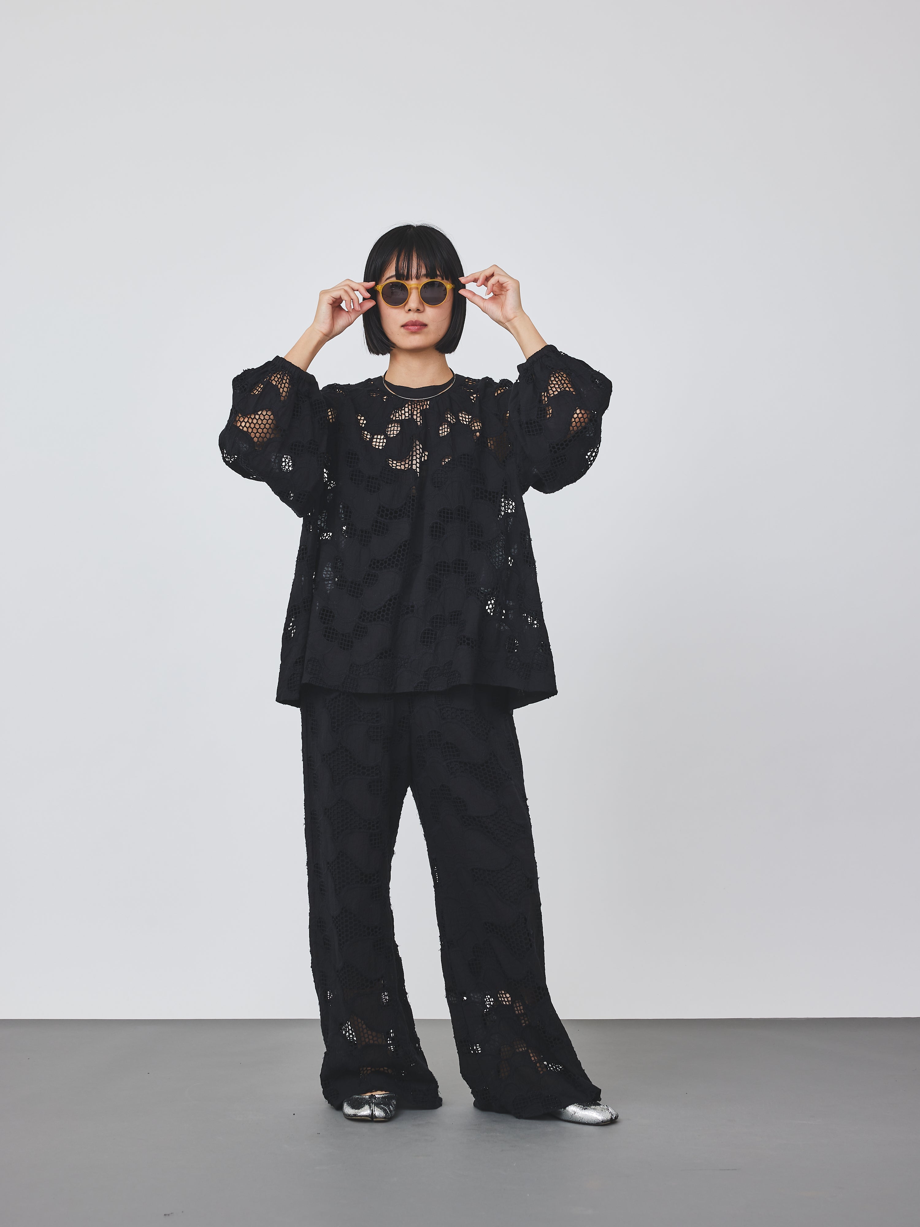 カットワークレースブラウス(6259-529)