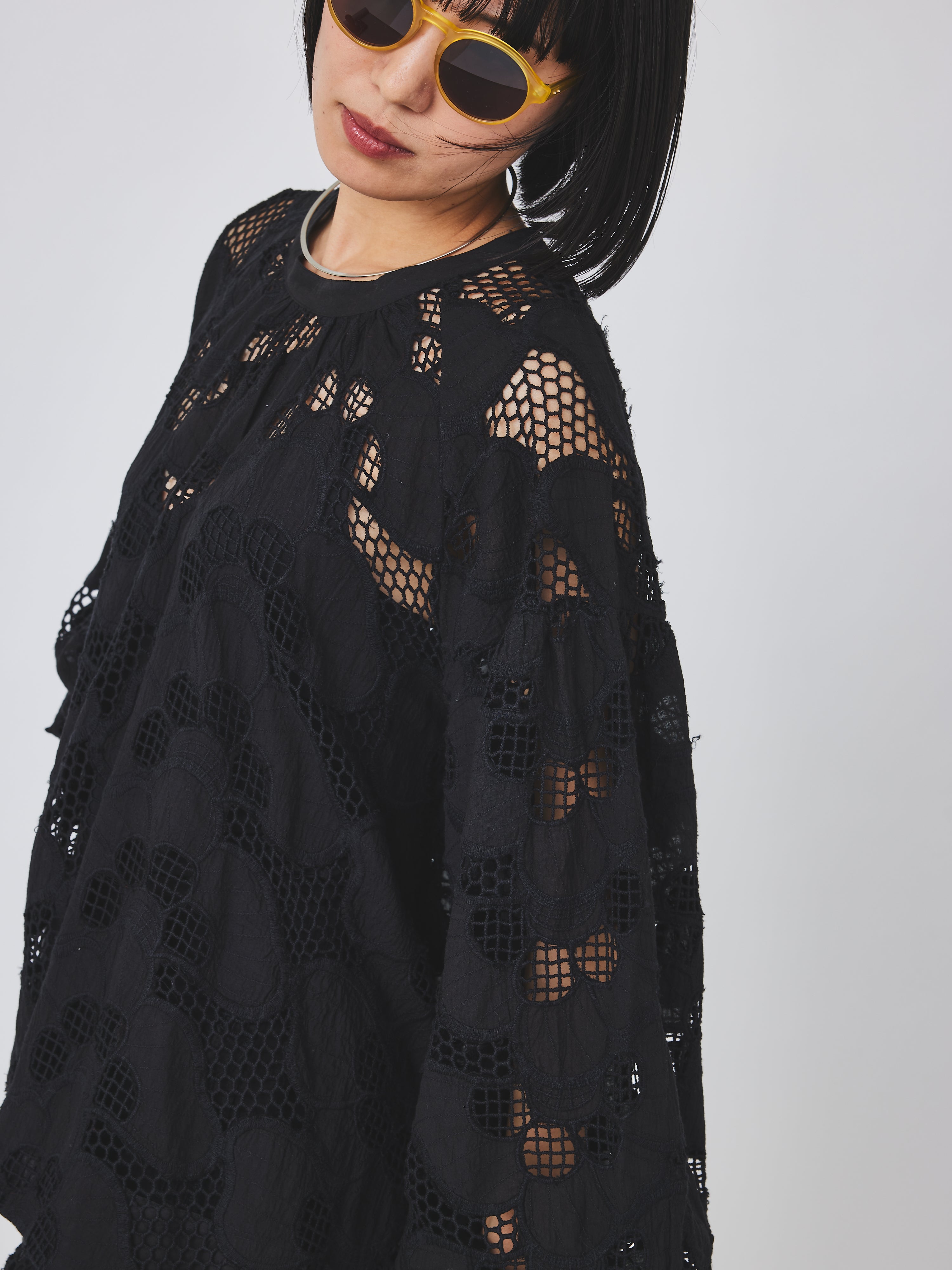 カットワークレースブラウス(6259-529)