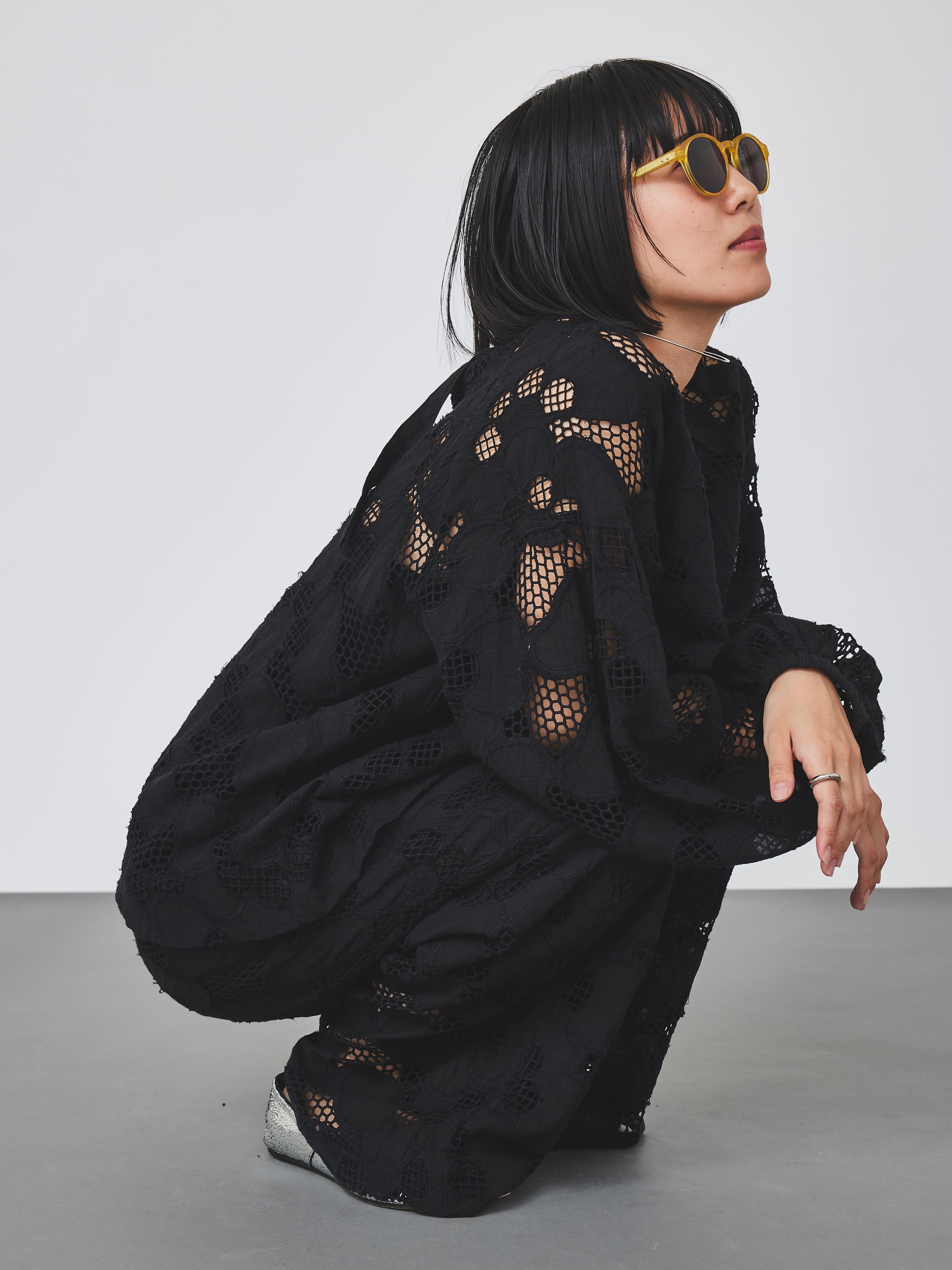 カットワークレースワイドパンツ(6259-531)