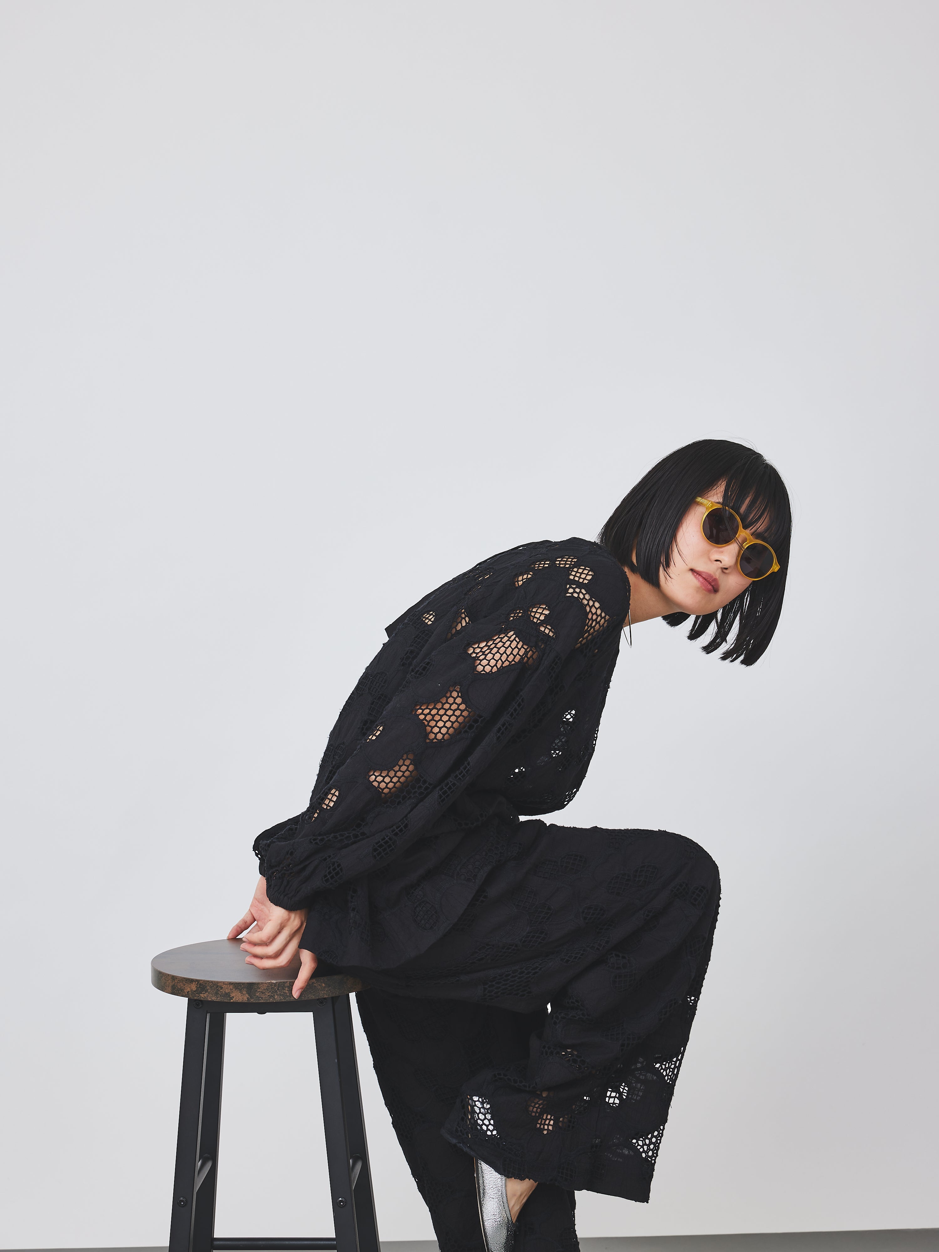 カットワークレースブラウス(6259-529)