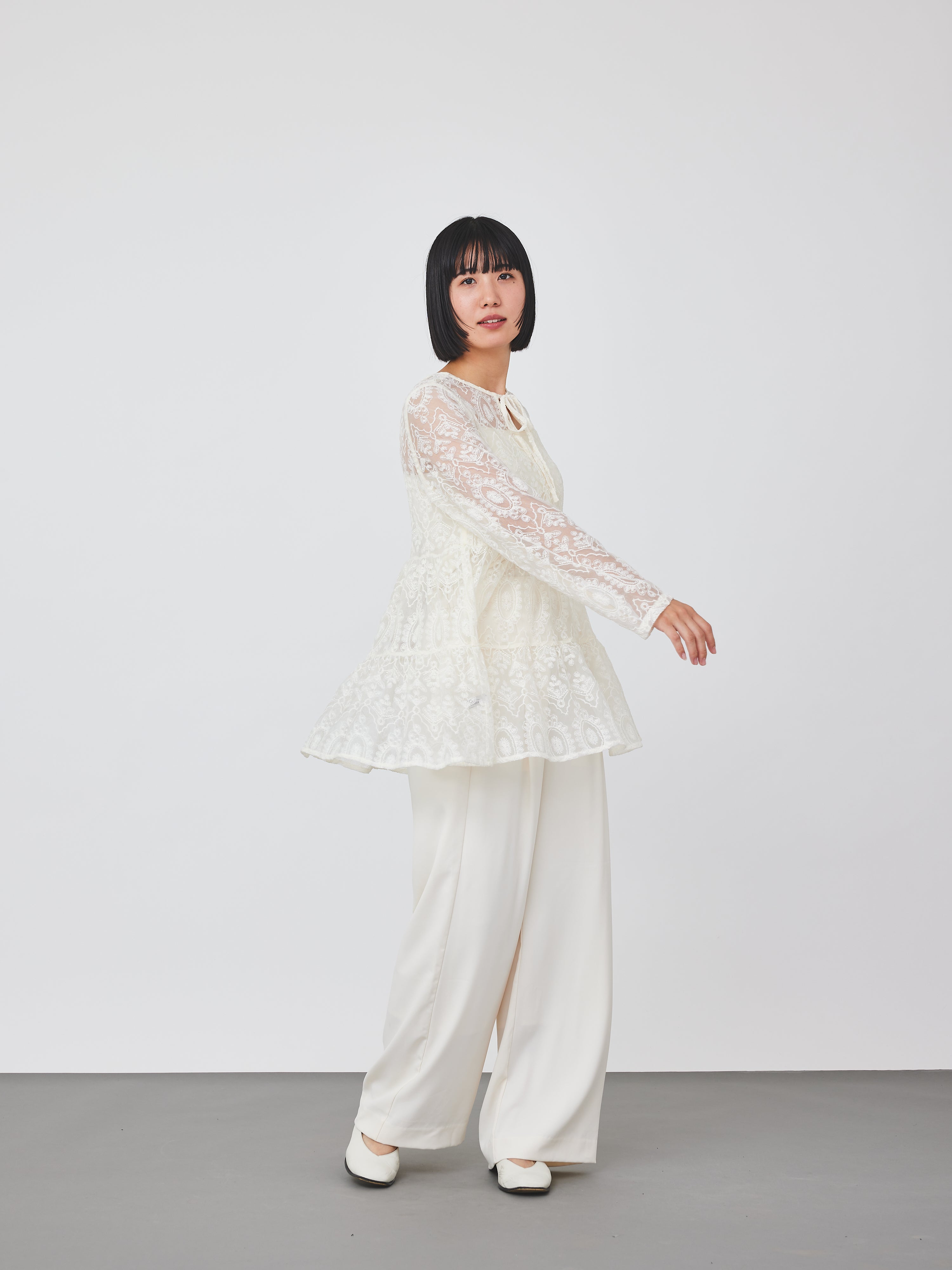 レースティアードブラウス(6259-469)