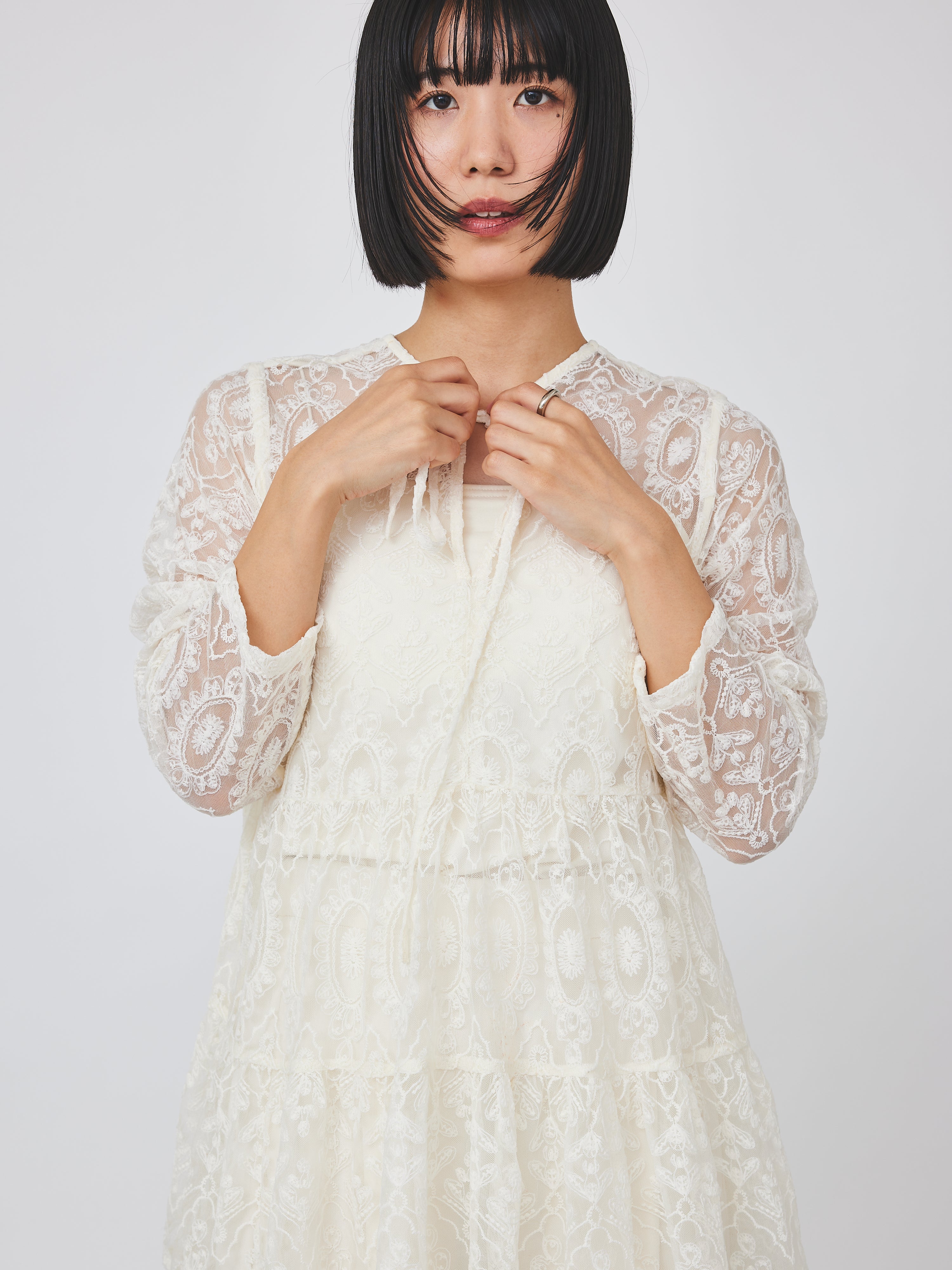 レースティアードブラウス(6259-469)