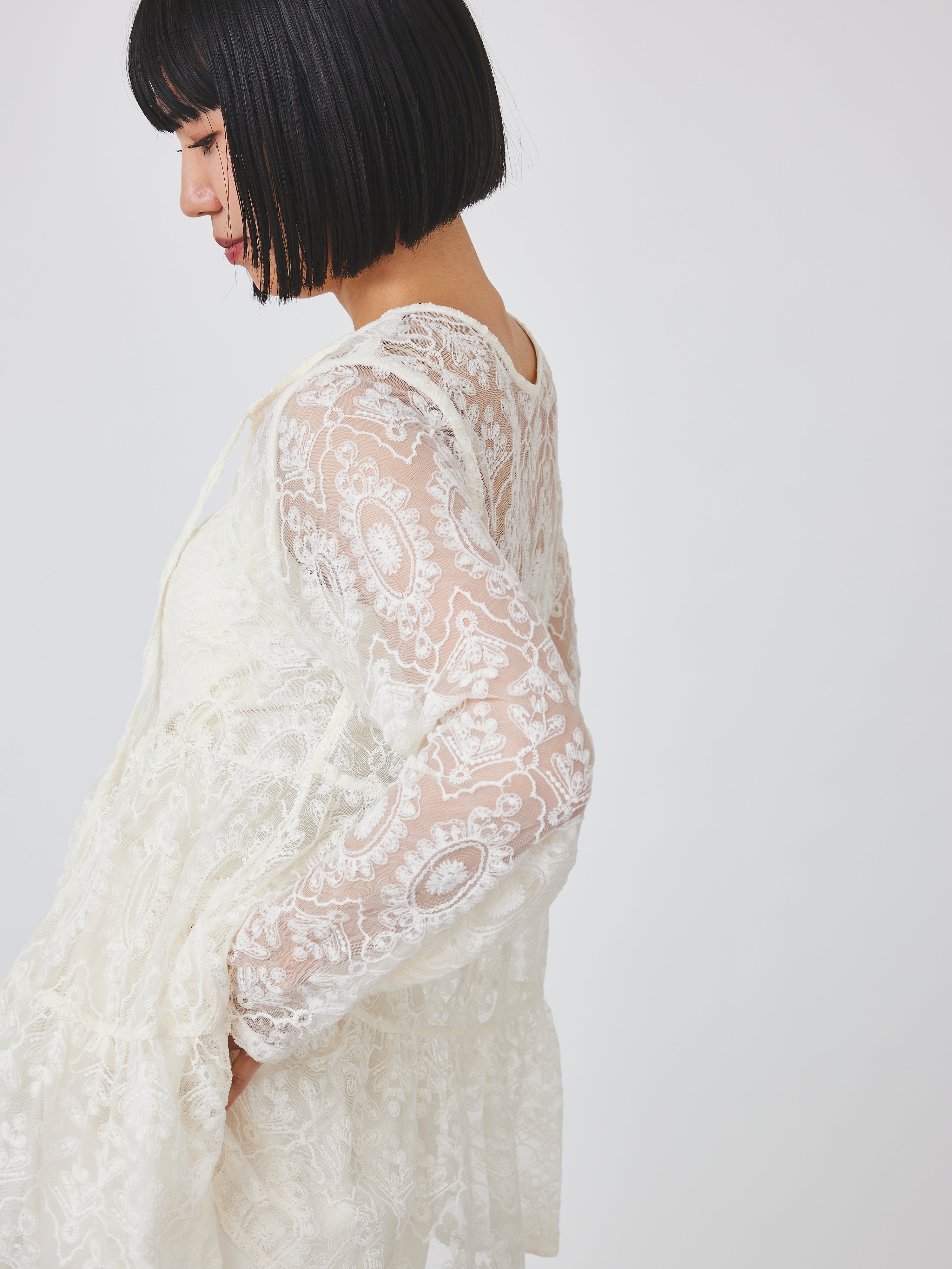 レースティアードブラウス(6259-469)