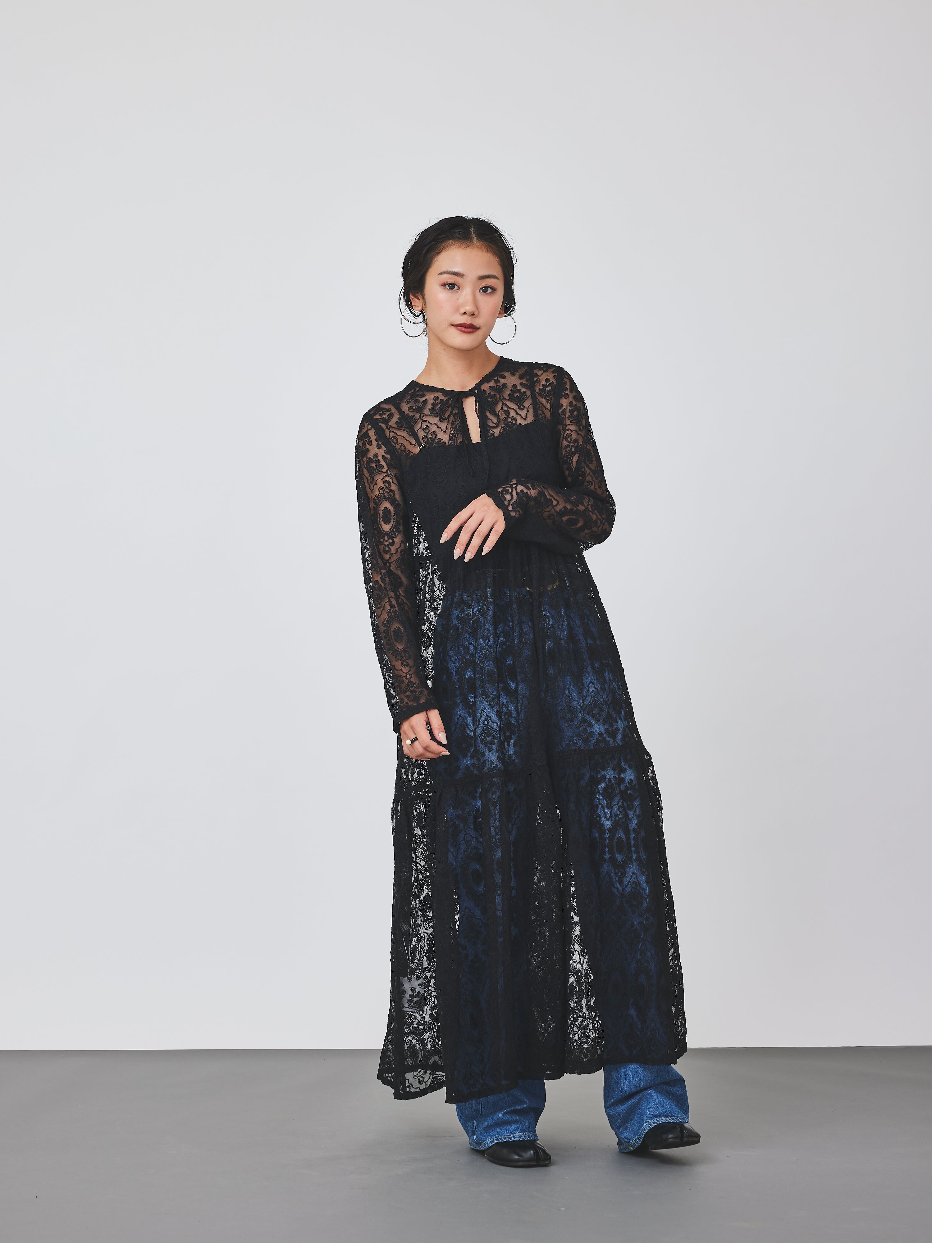 レースティアードワンピース(6259-470)