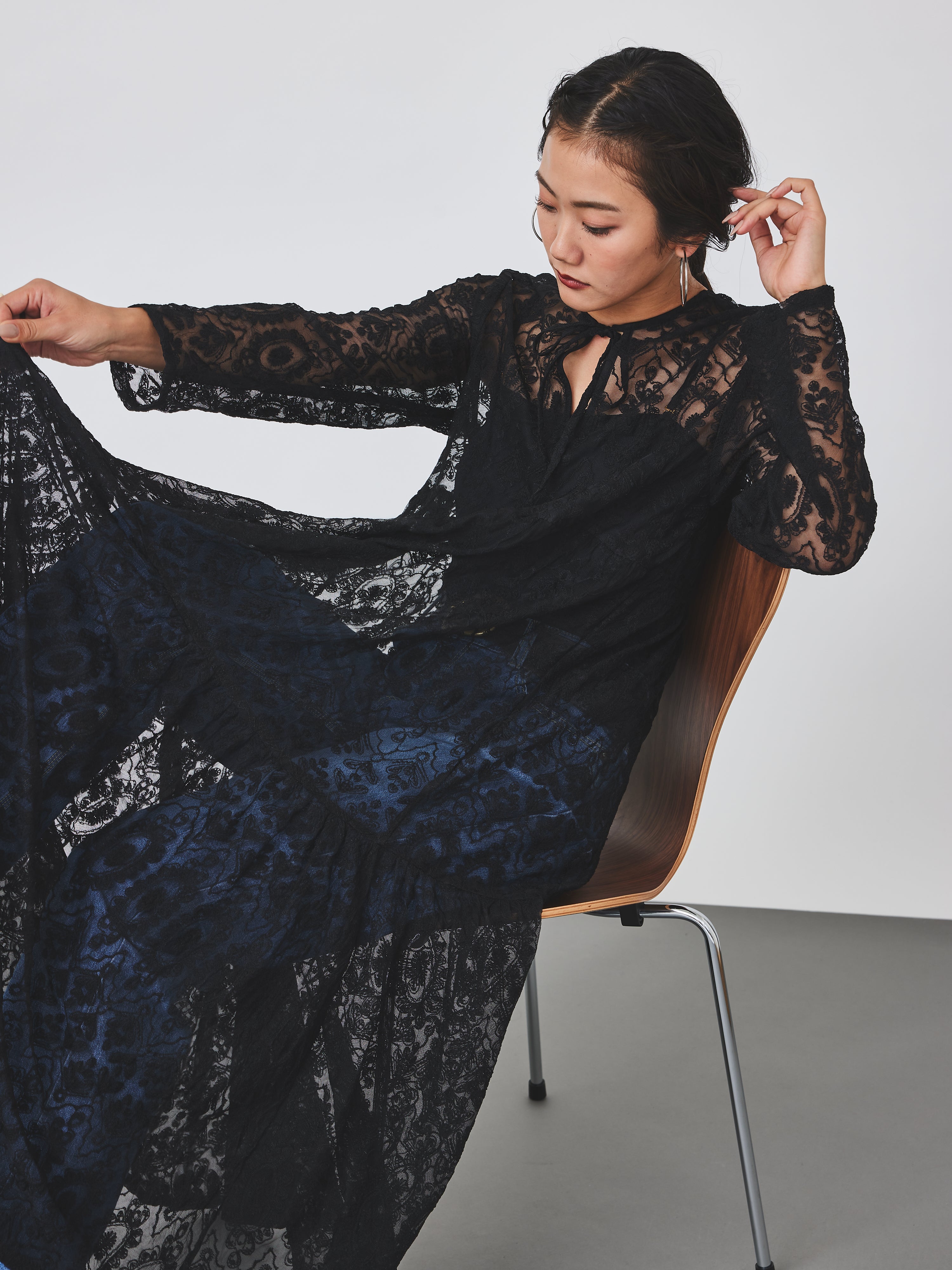 レースティアードワンピース(6259-470)