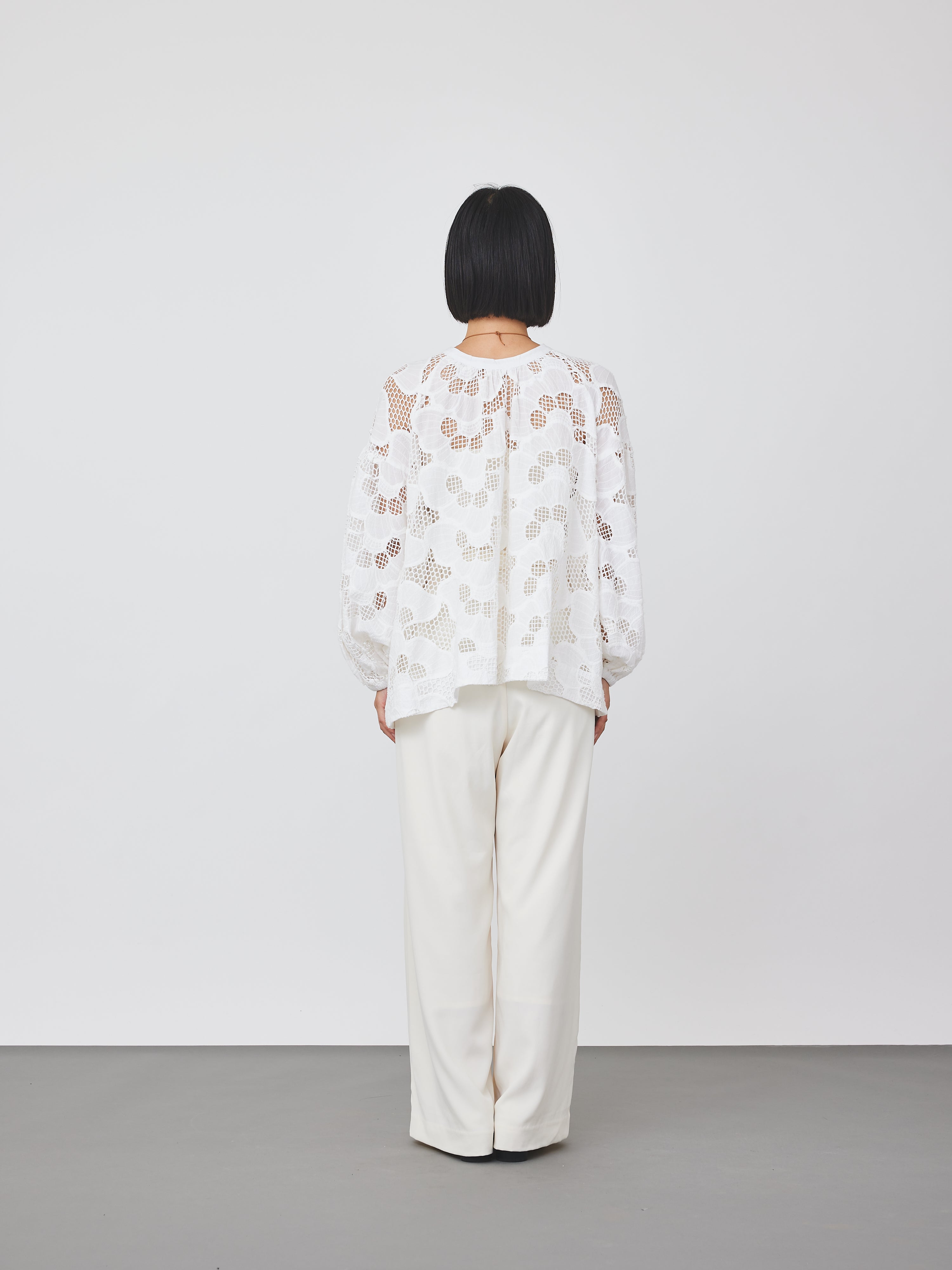 カットワークレースブラウス(6259-529)