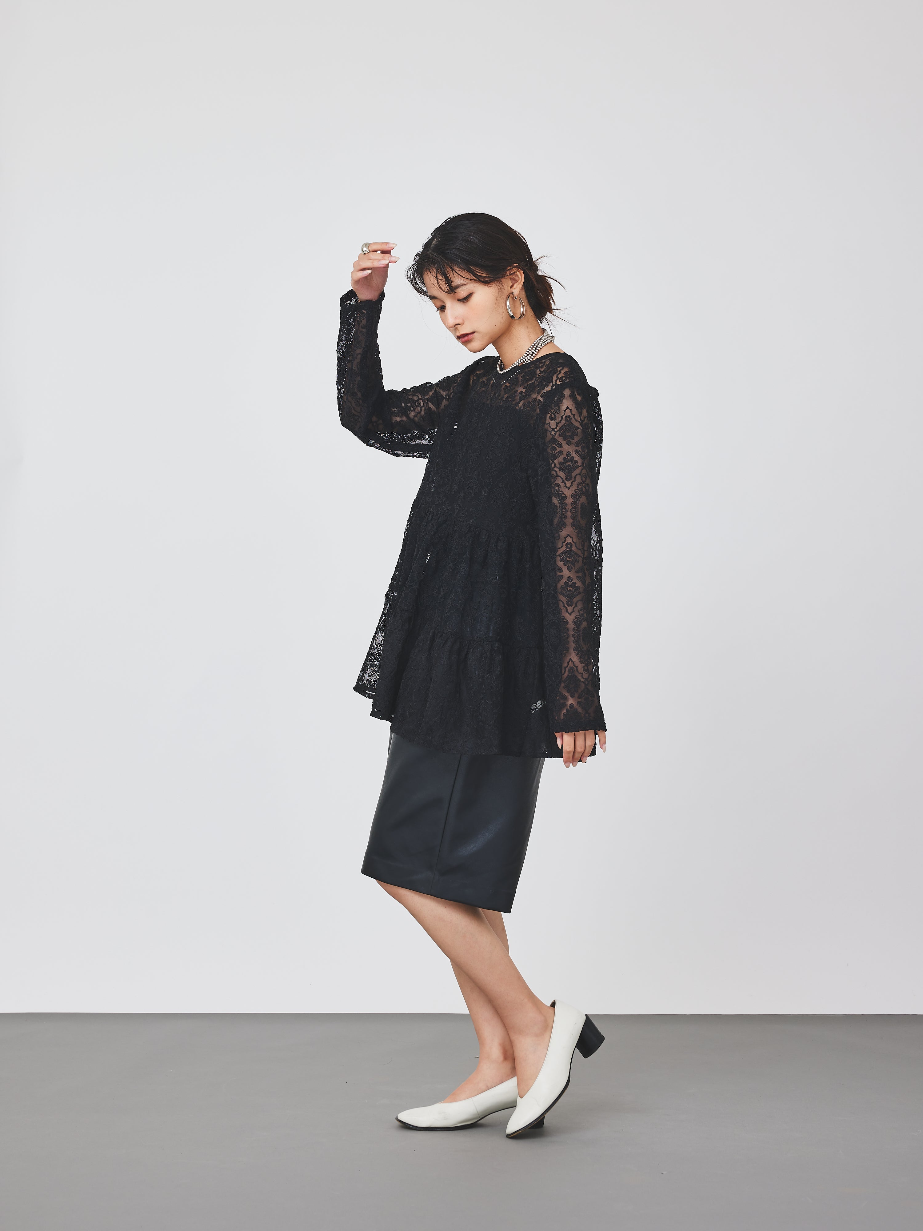 レースティアードブラウス(6259-469)