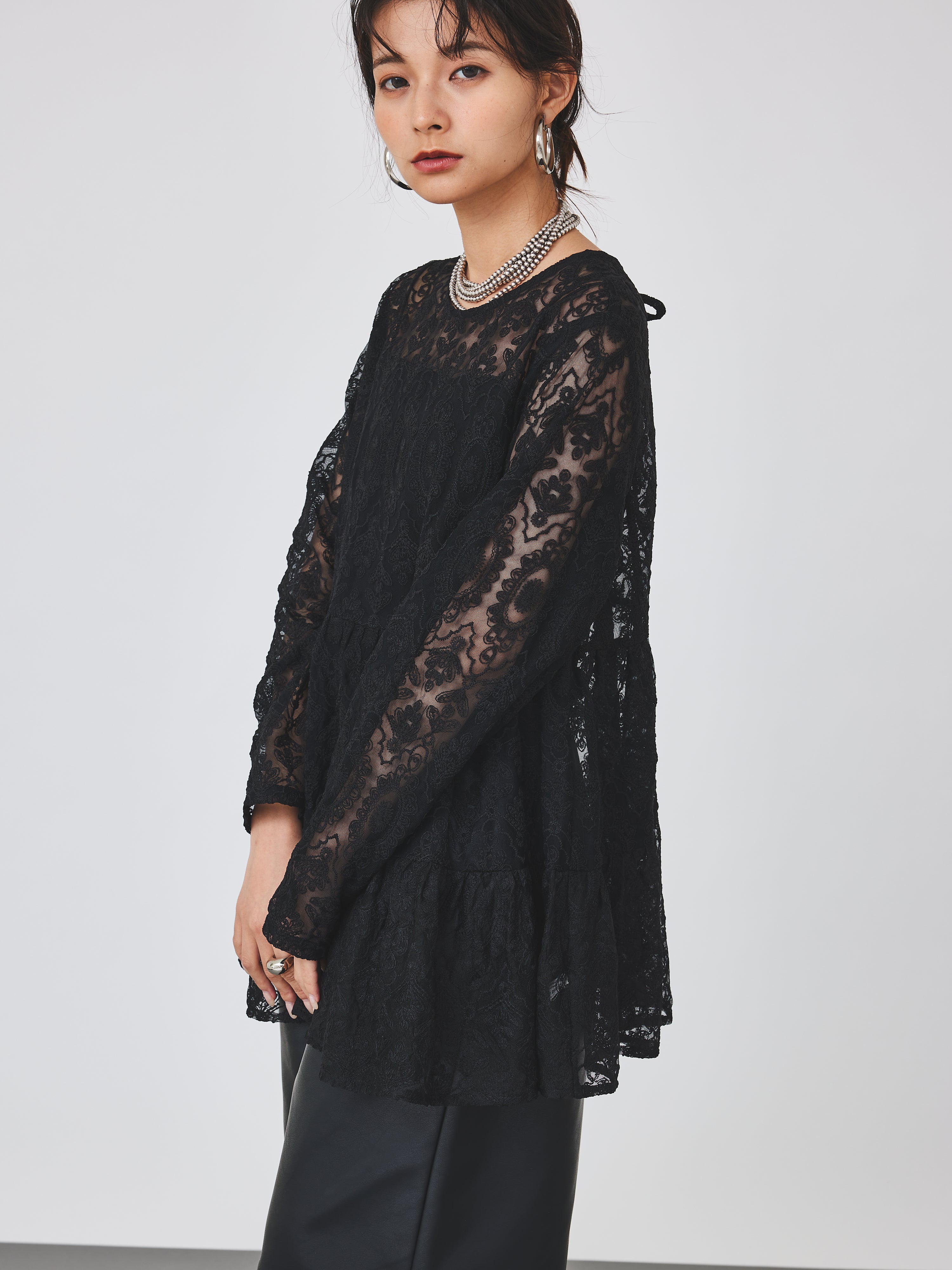 レースティアードブラウス(6259-469)