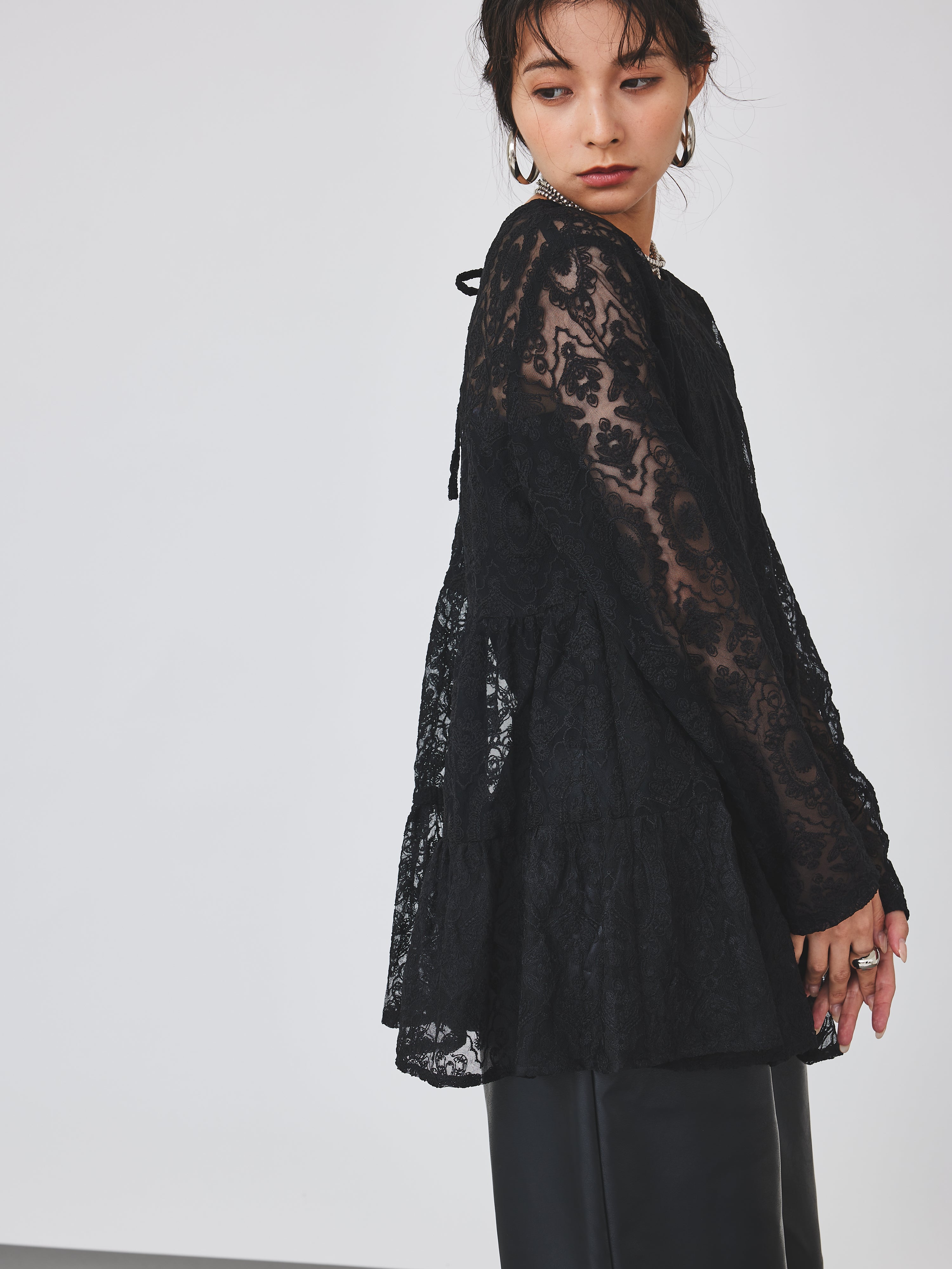 レースティアードブラウス(6259-469)