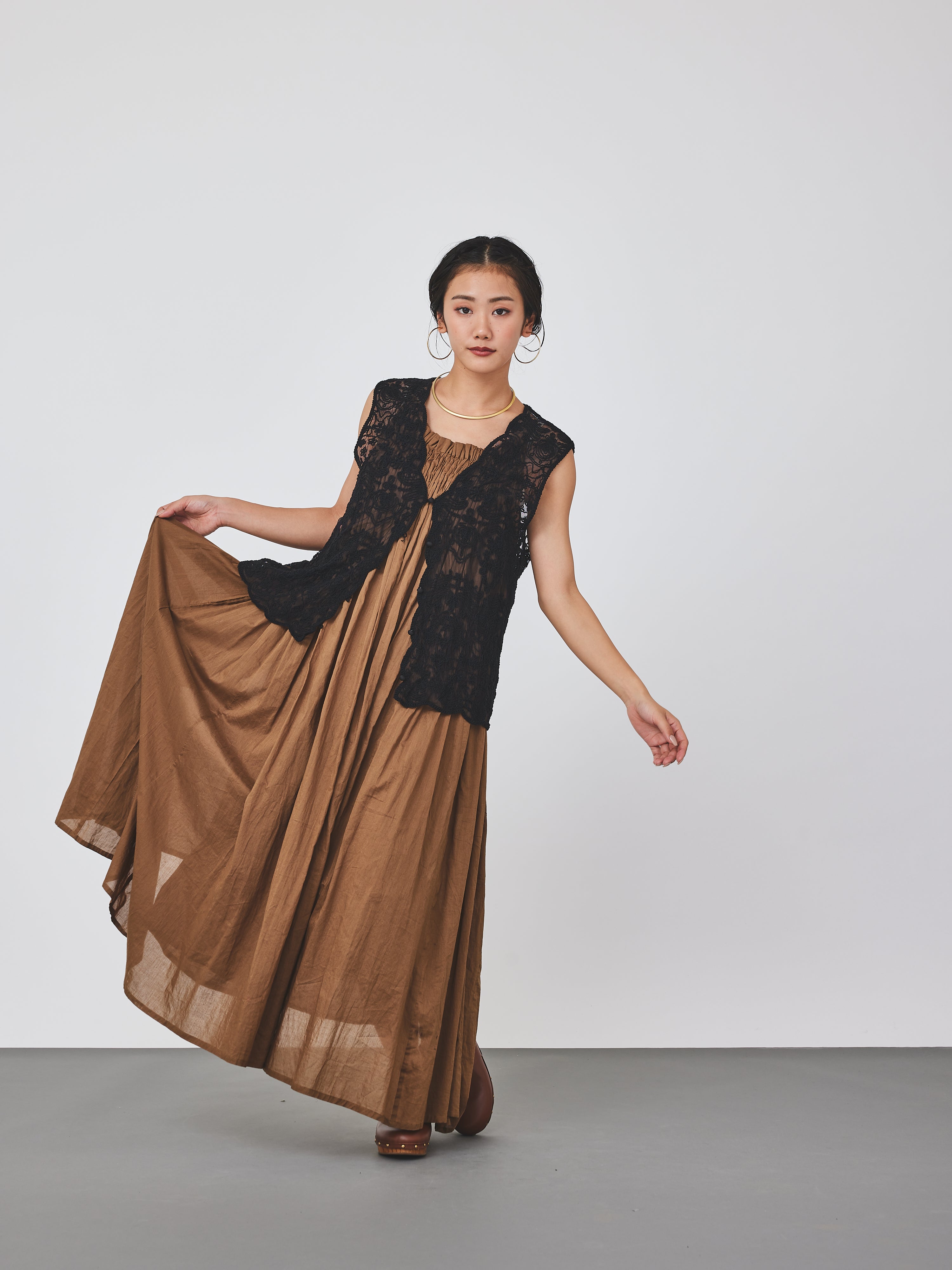 ランダムタックキャミドレス(6254-569)