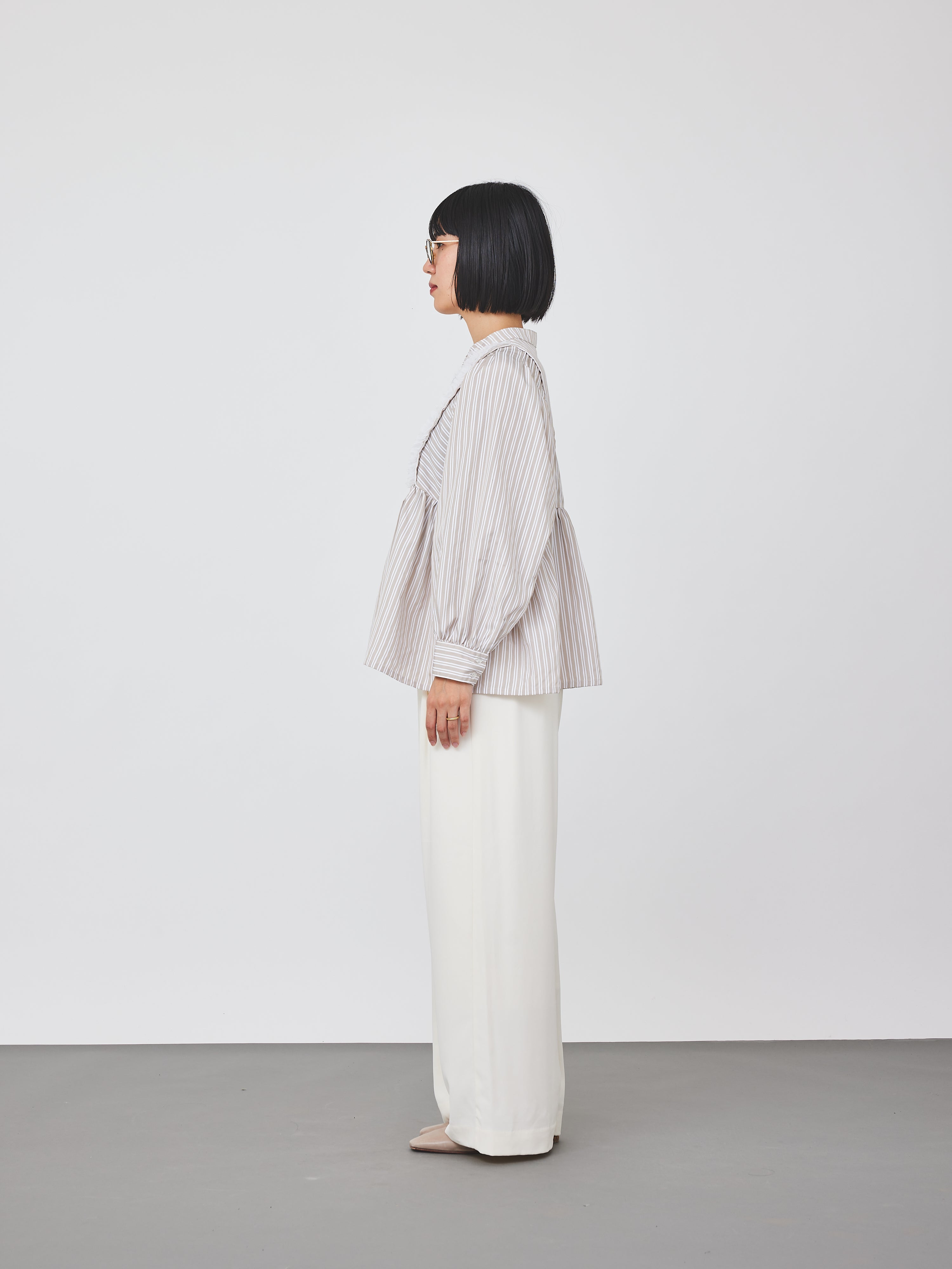 ストライプメッシュブラウス(6259-475)