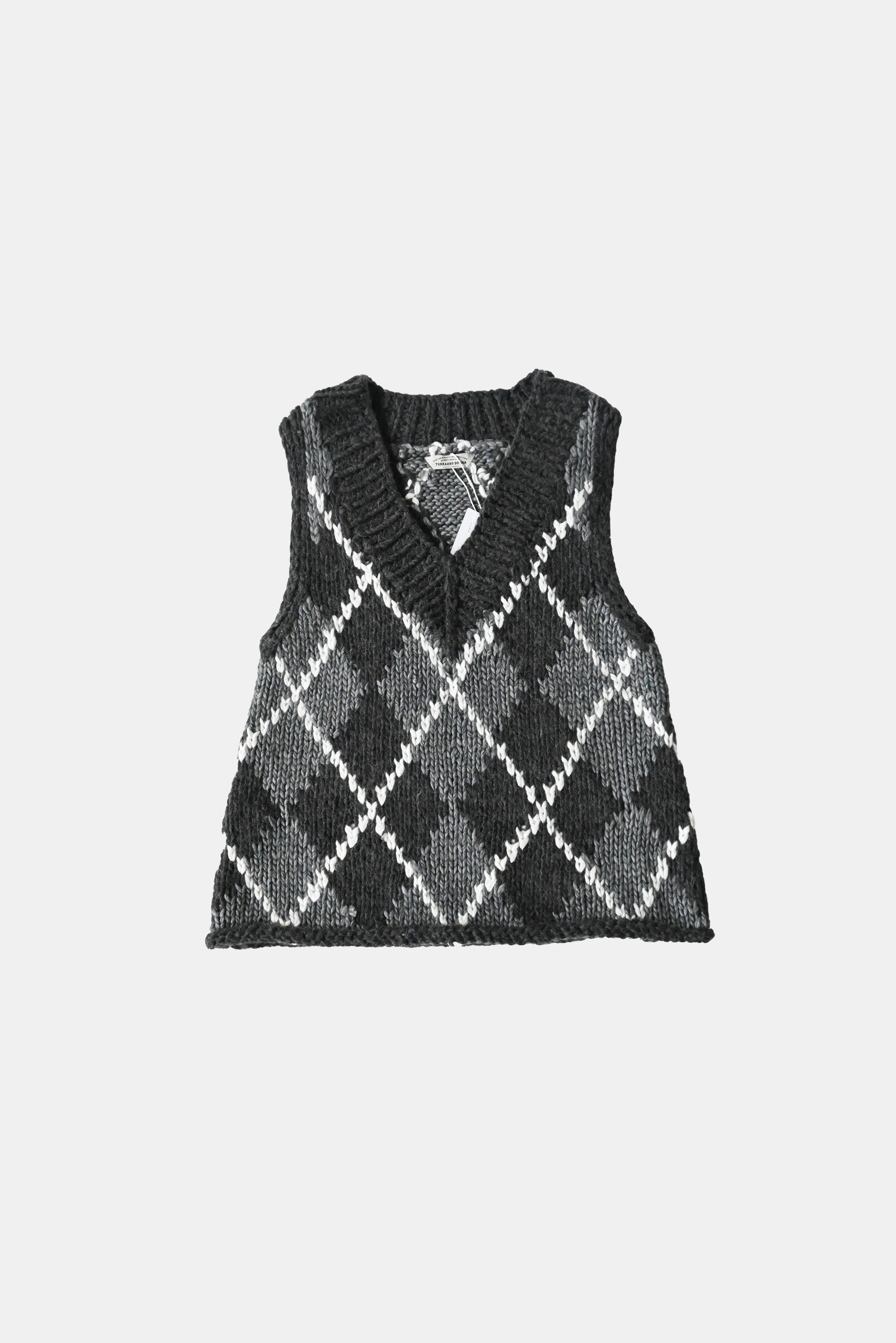 ハンドメイドカウチンニットベスト(6262-468)