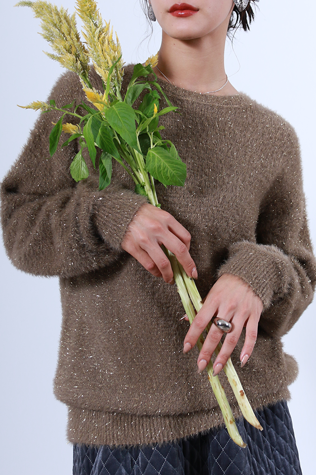 グリッターニットトップス(6263-516)