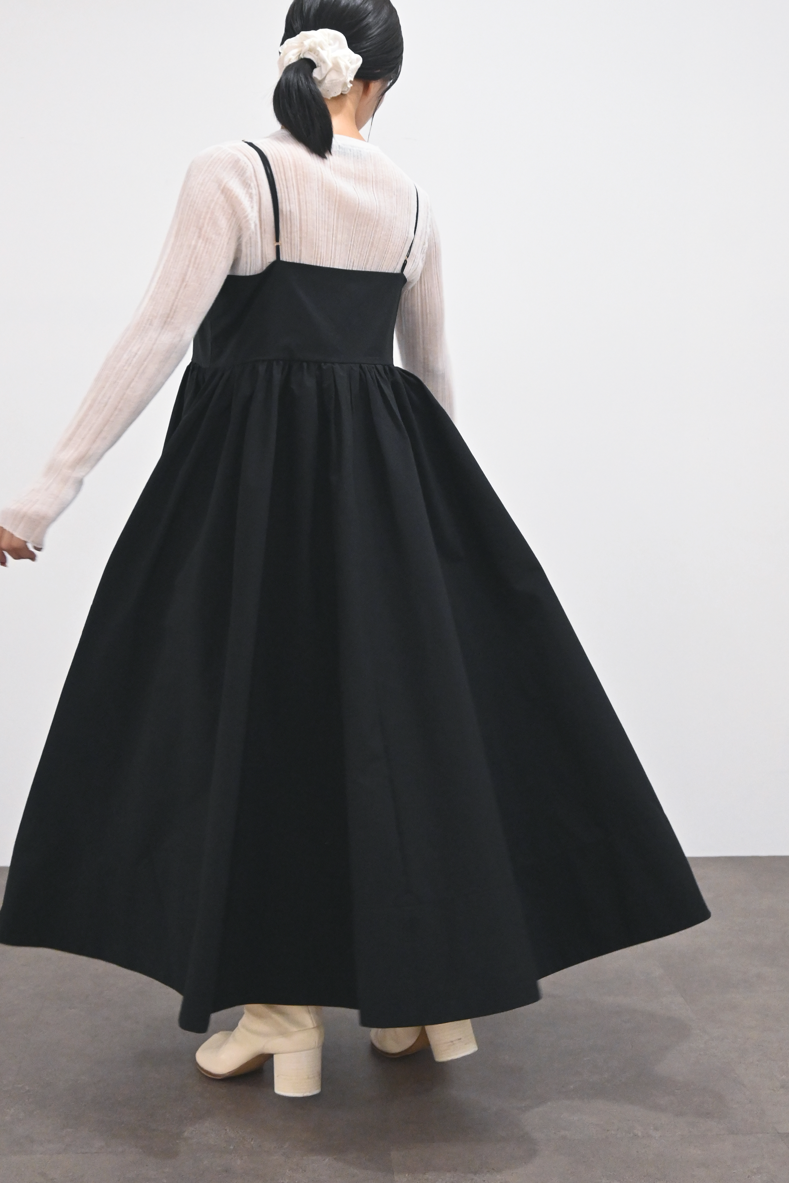 【Shikina×TORRAZZO】2WAYニット×ボリュームドレス(6265-302) 19.BLACK