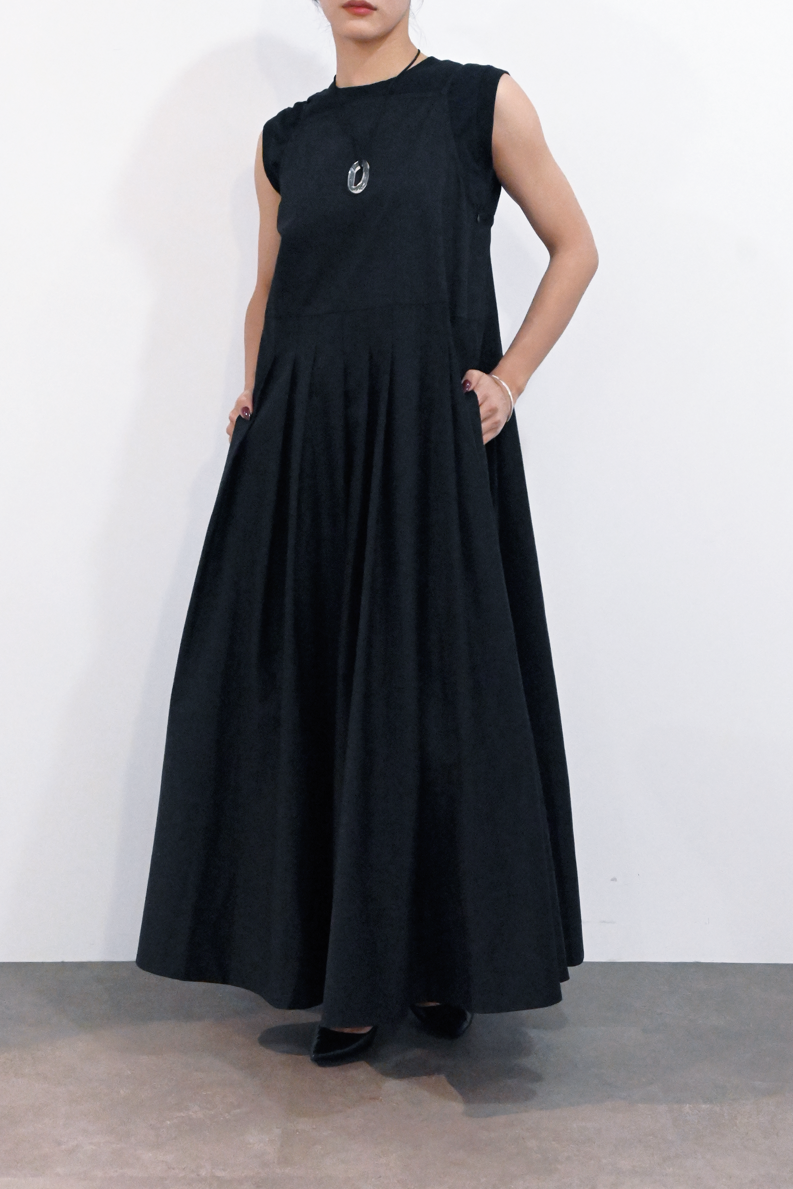 プリーツマキシドレス(6265-573)