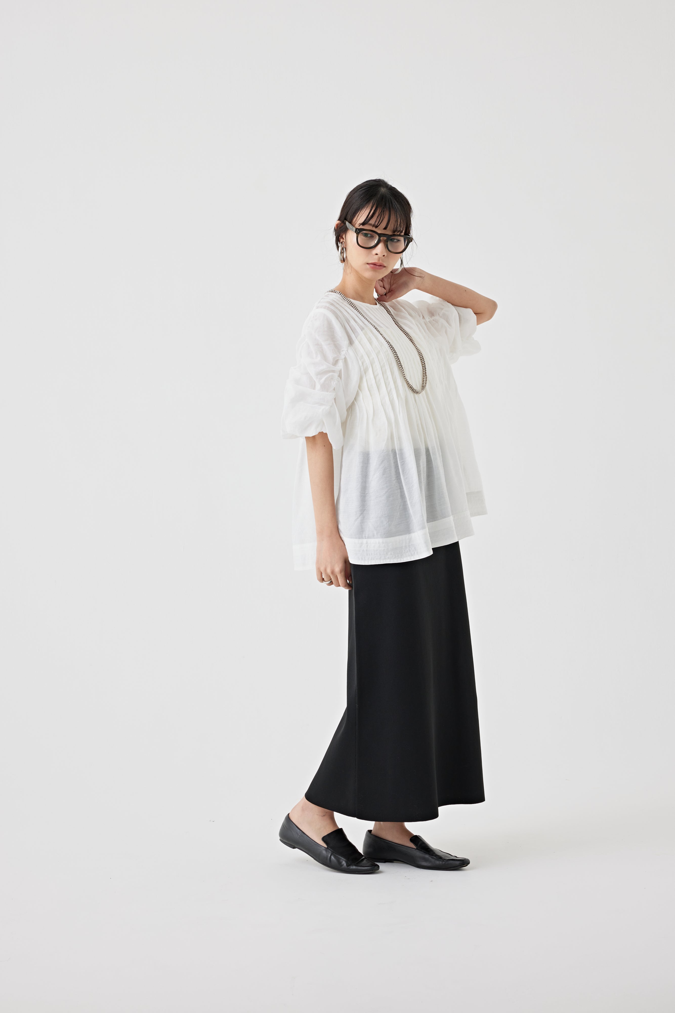 2WAYタックブラウス(6250-574)