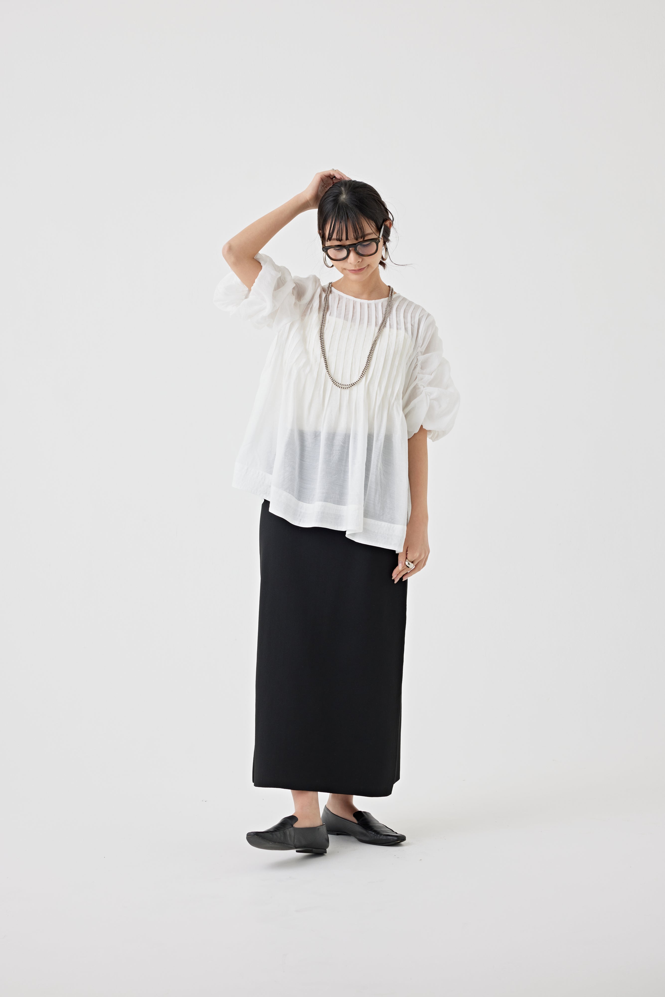 2WAYタックブラウス(6250-574)