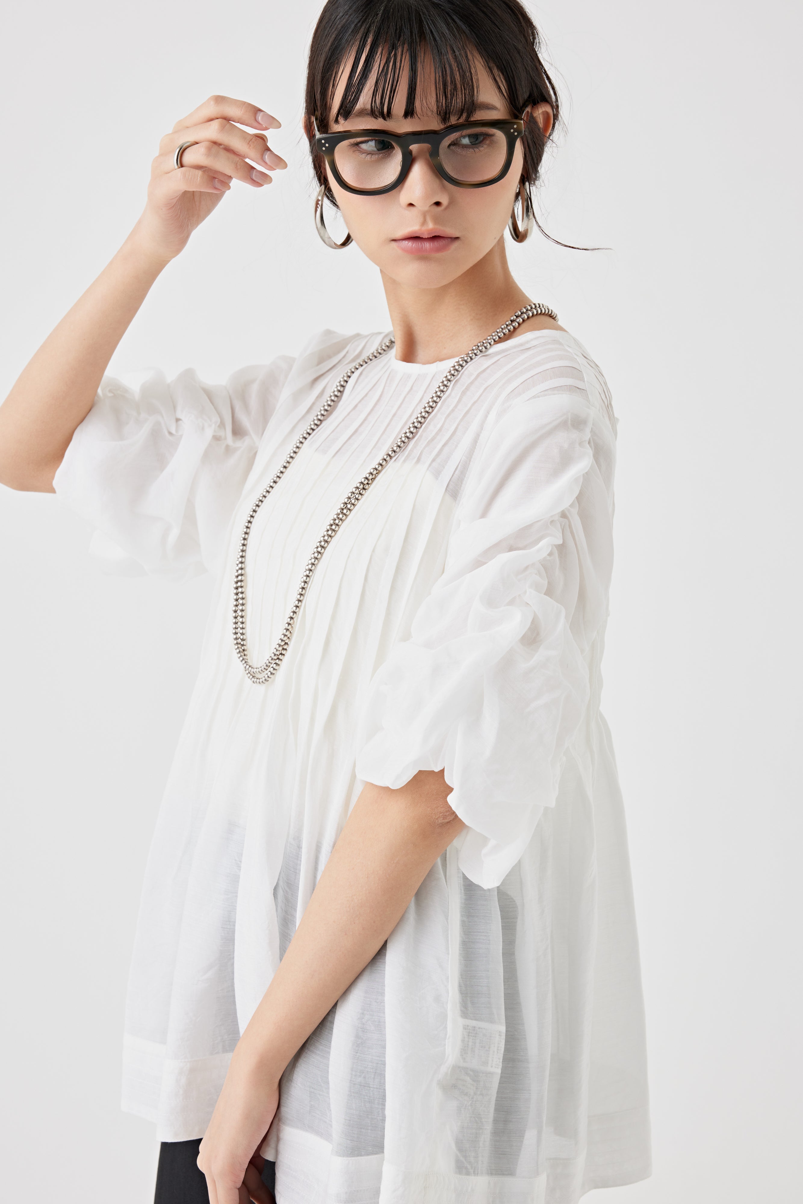 2WAYタックブラウス(6250-574)