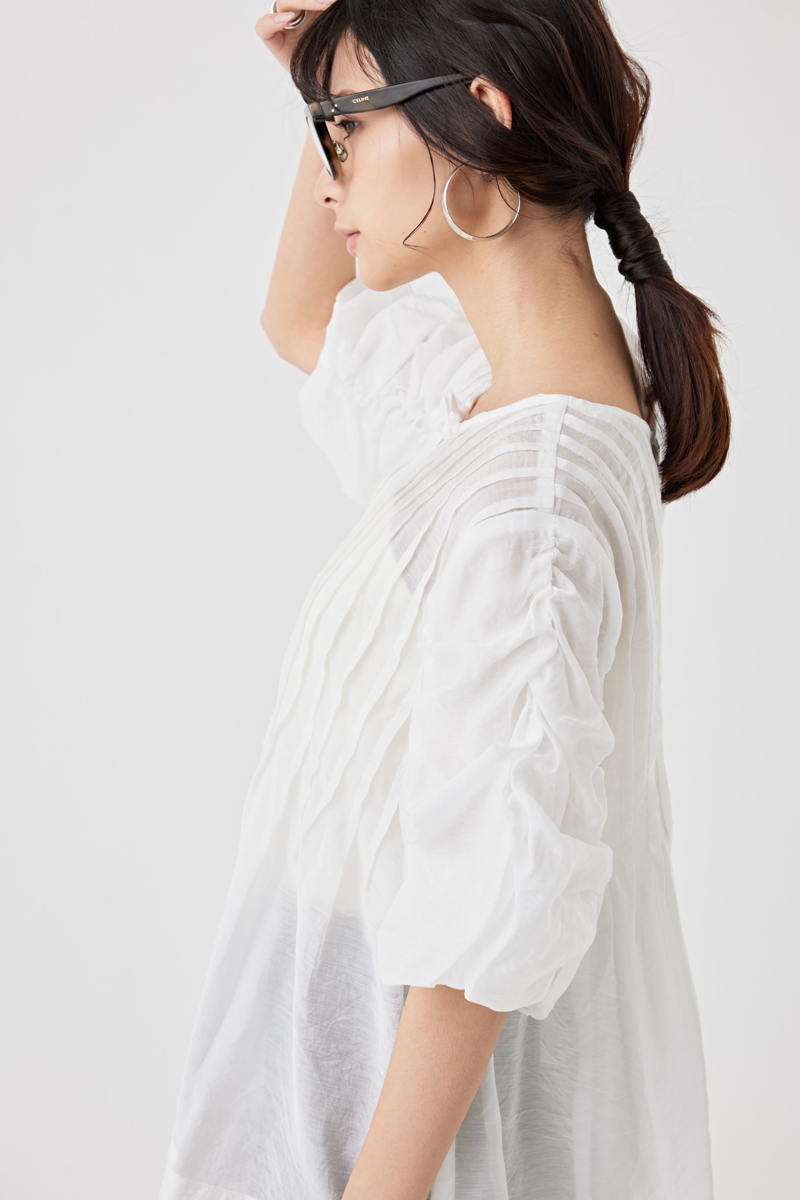 2WAYタックブラウス(6250-574)