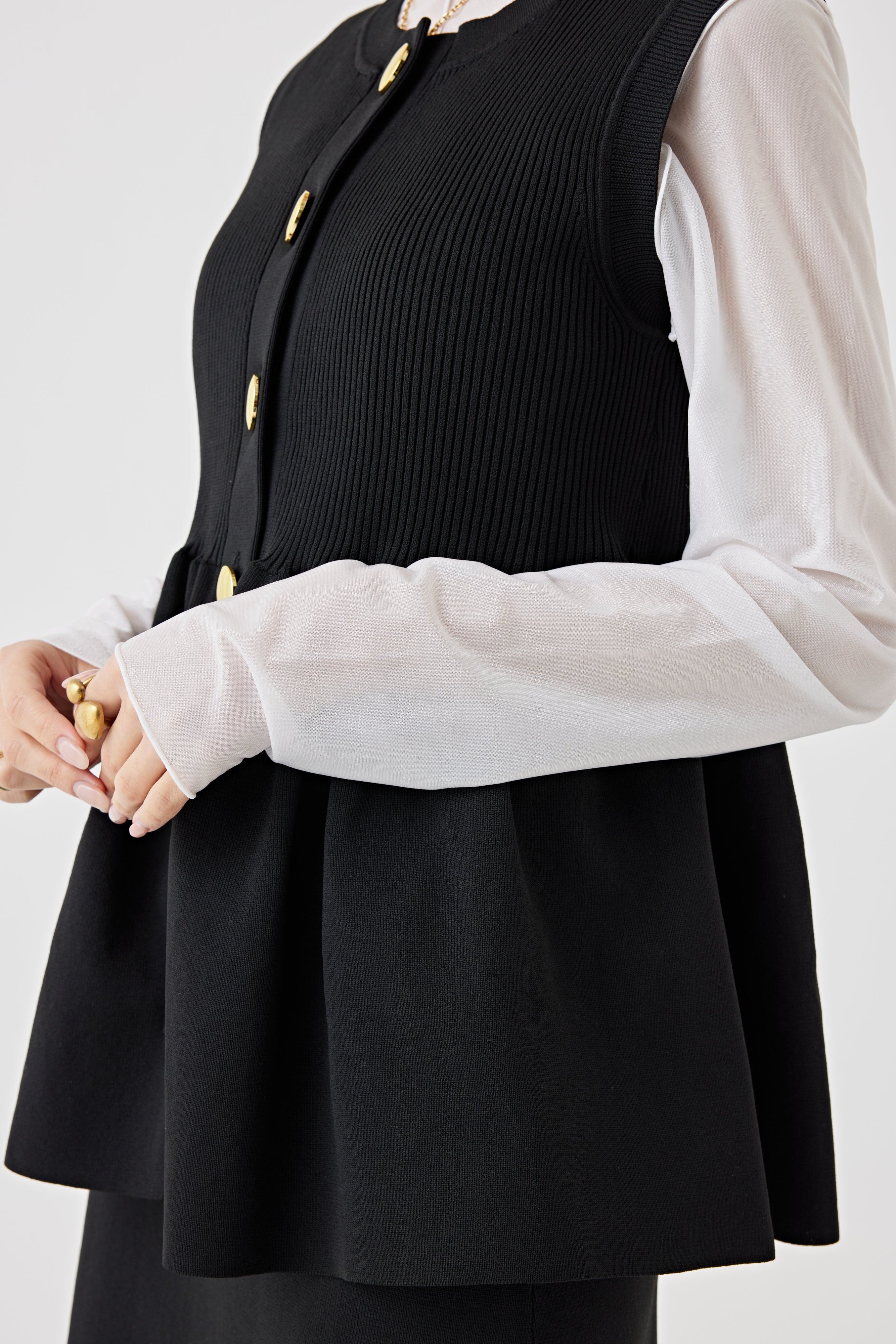 ギャザーニットトップス(6250-597)