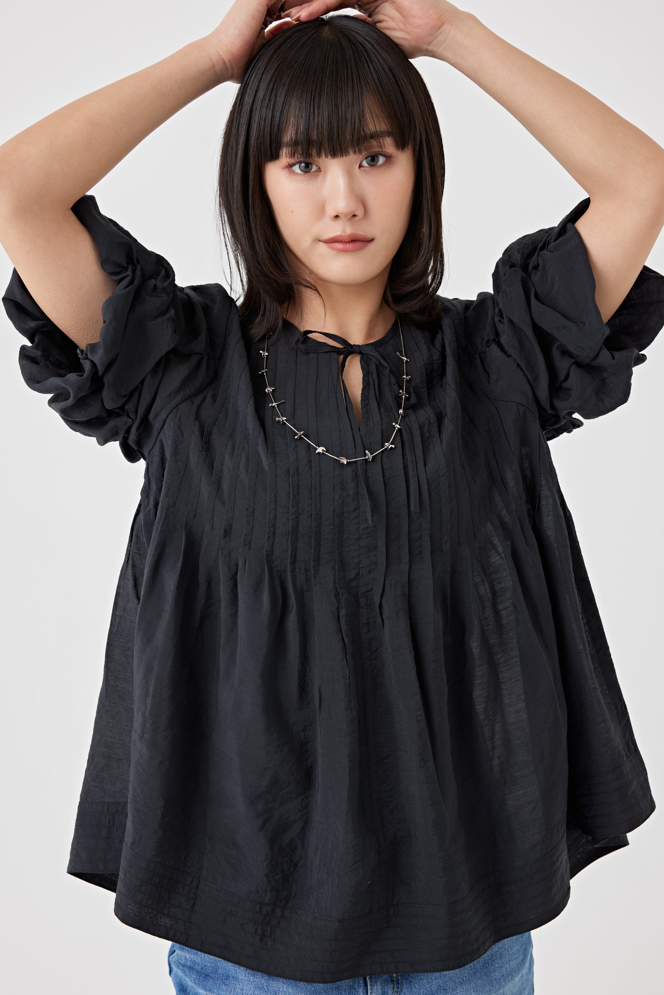 2WAYタックブラウス(6250-574)