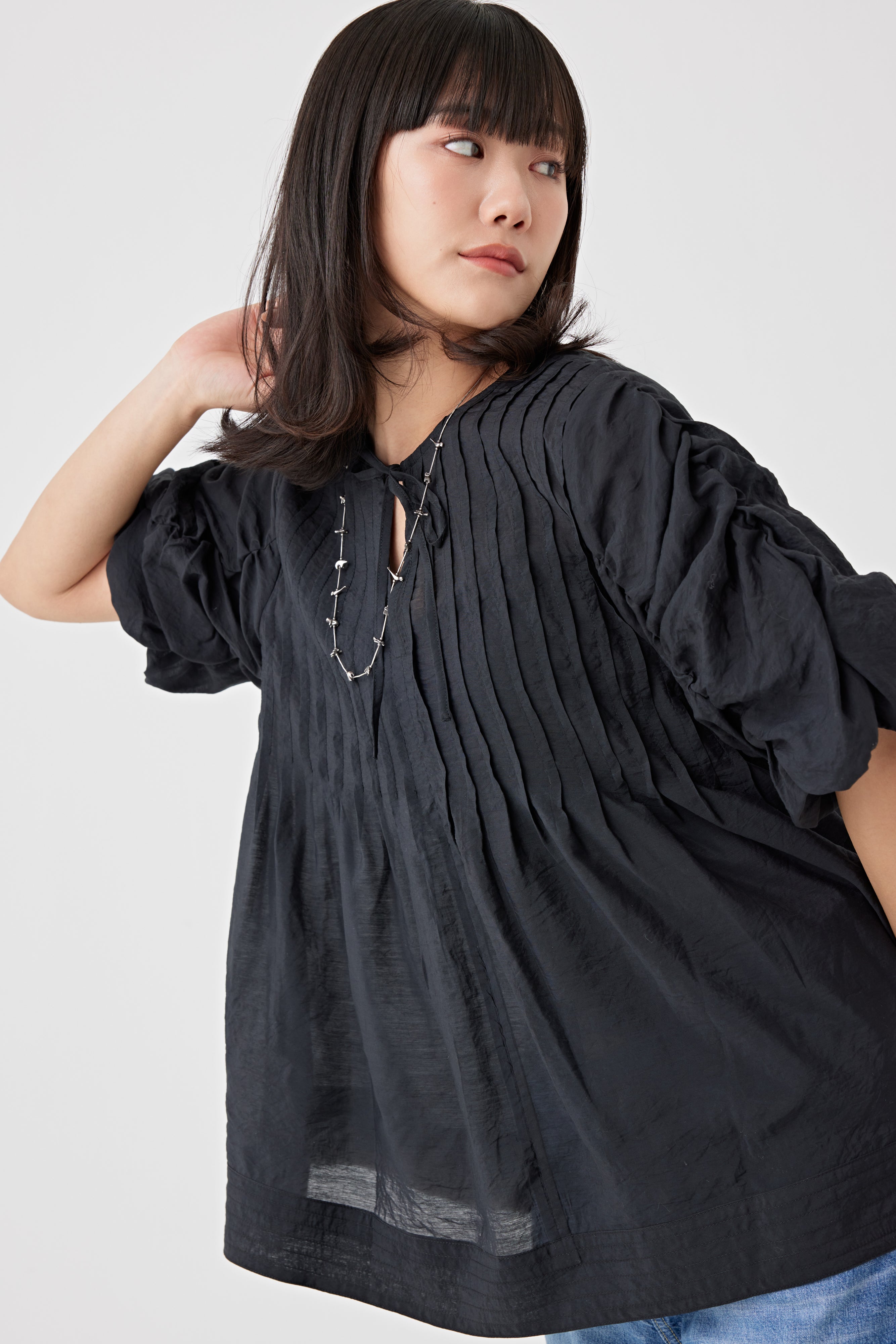 2WAYタックブラウス(6250-574)