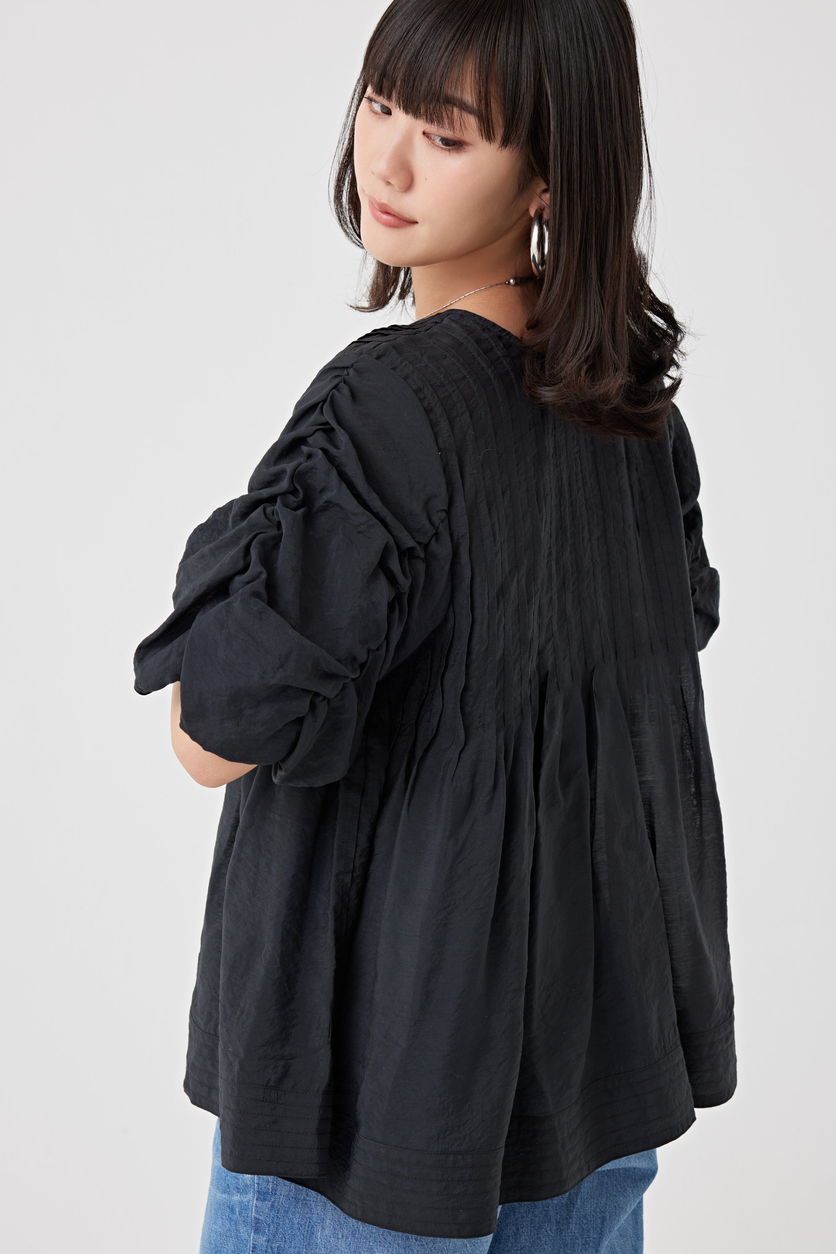 2WAYタックブラウス(6250-574)