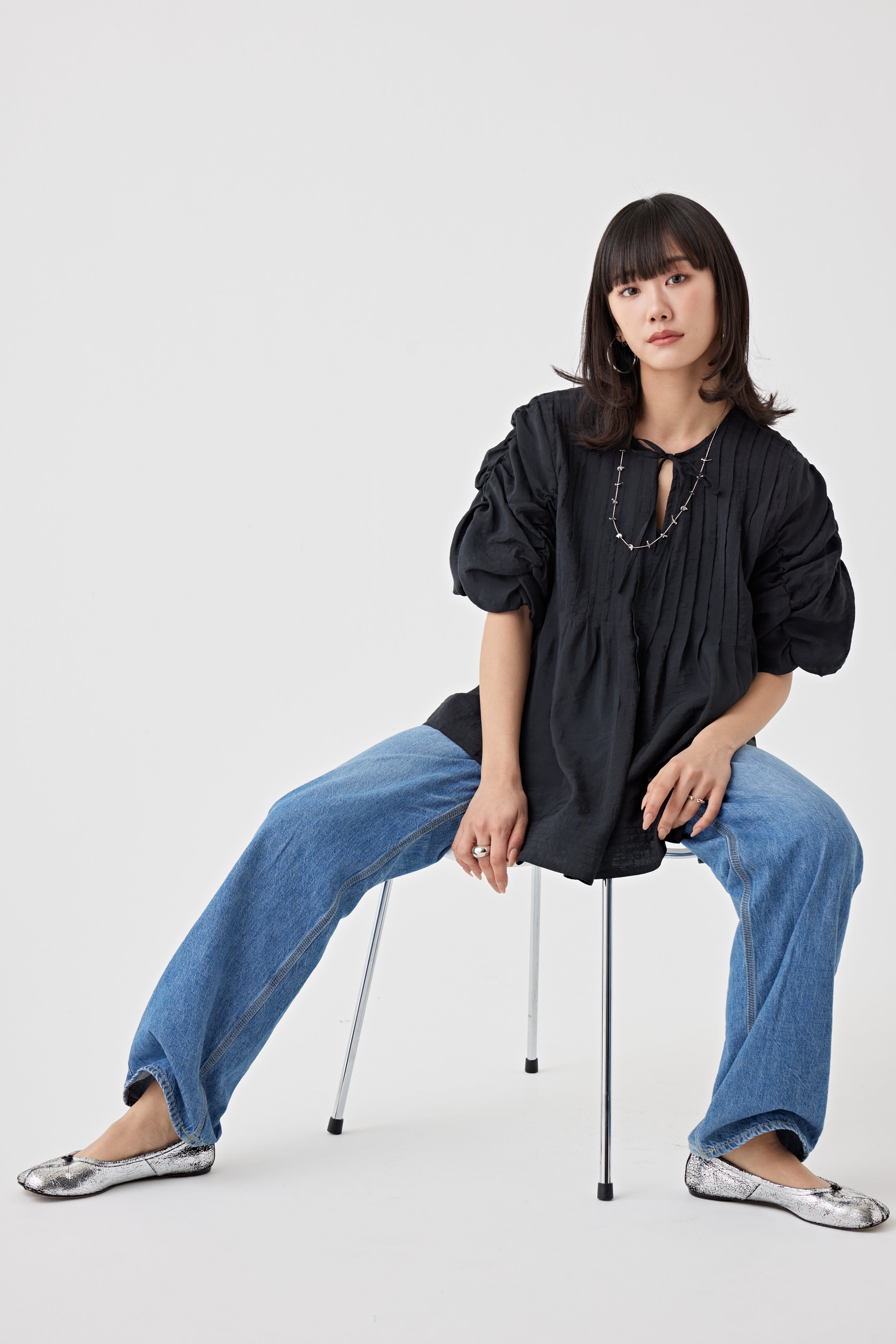 2WAYタックブラウス(6250-574)