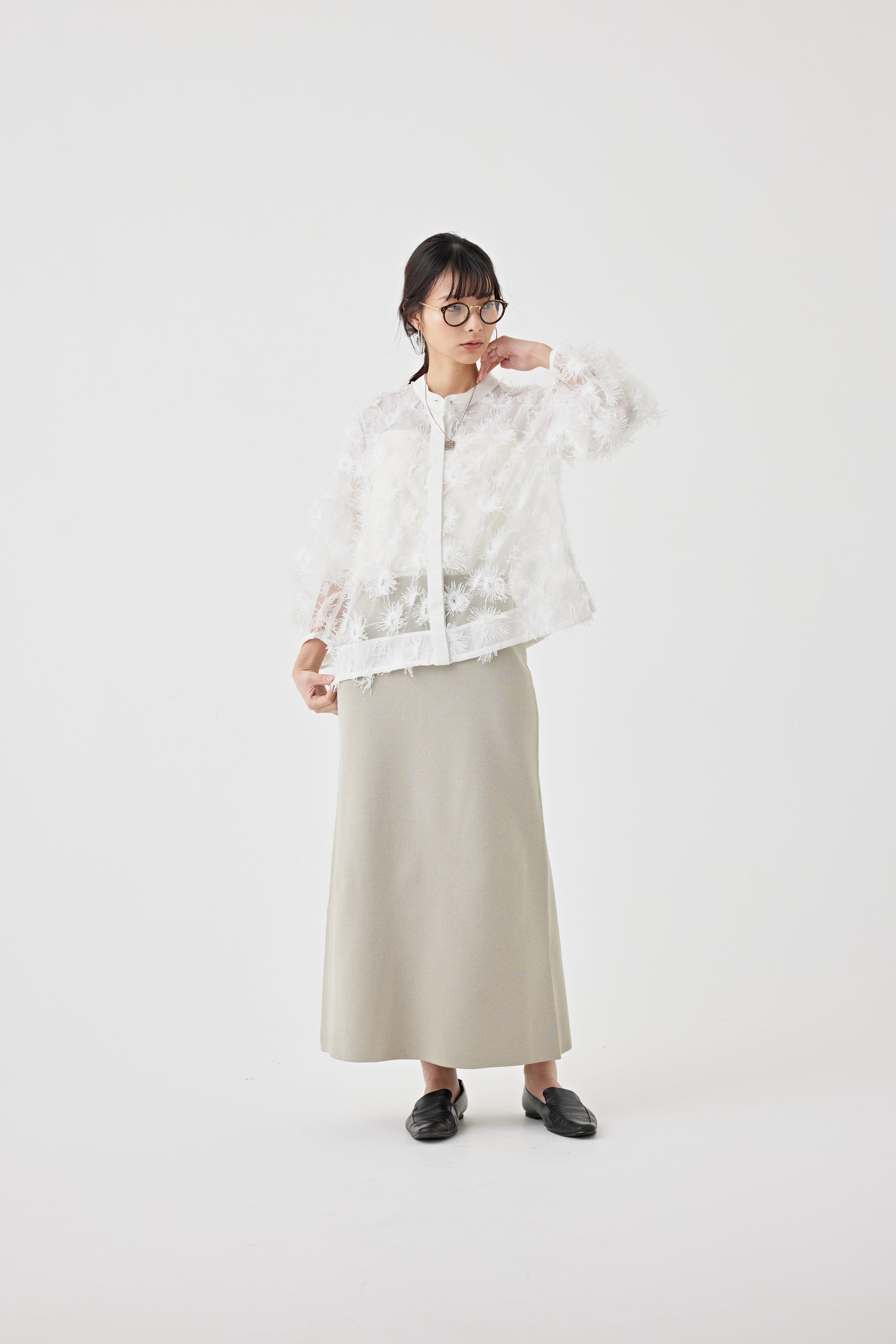 Iラインニットスカート(6250-598)