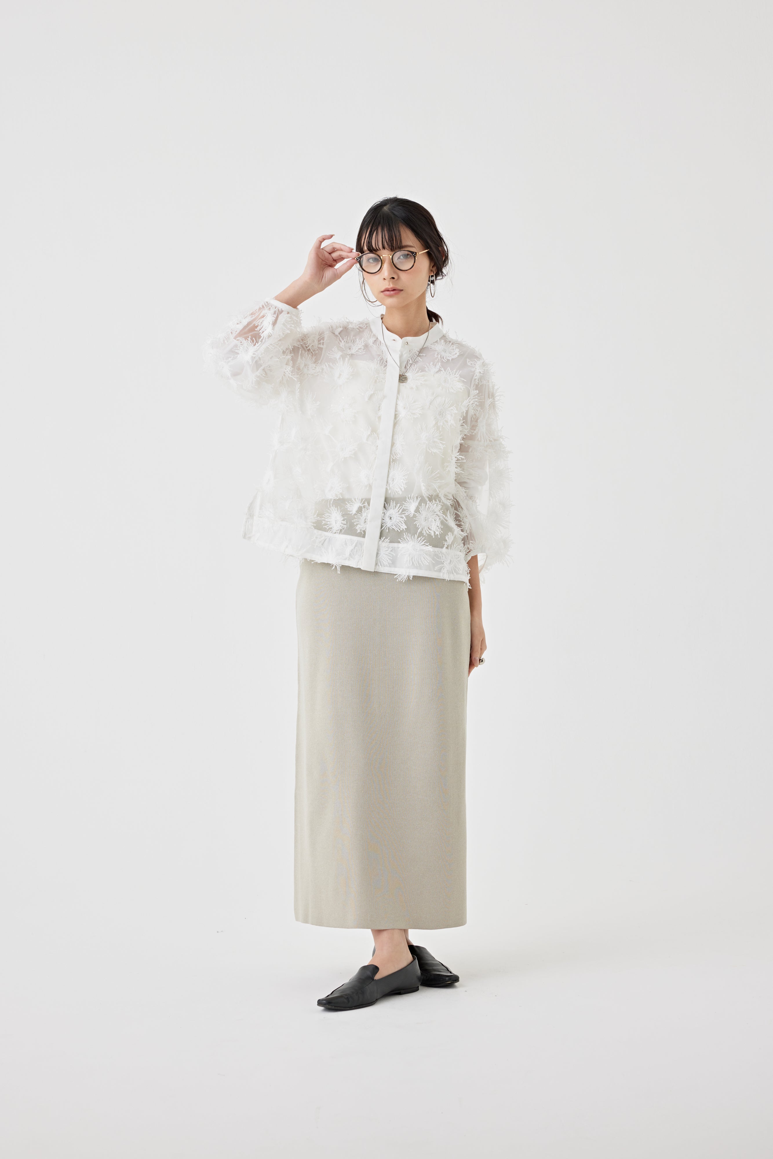 Iラインニットスカート(6250-598)