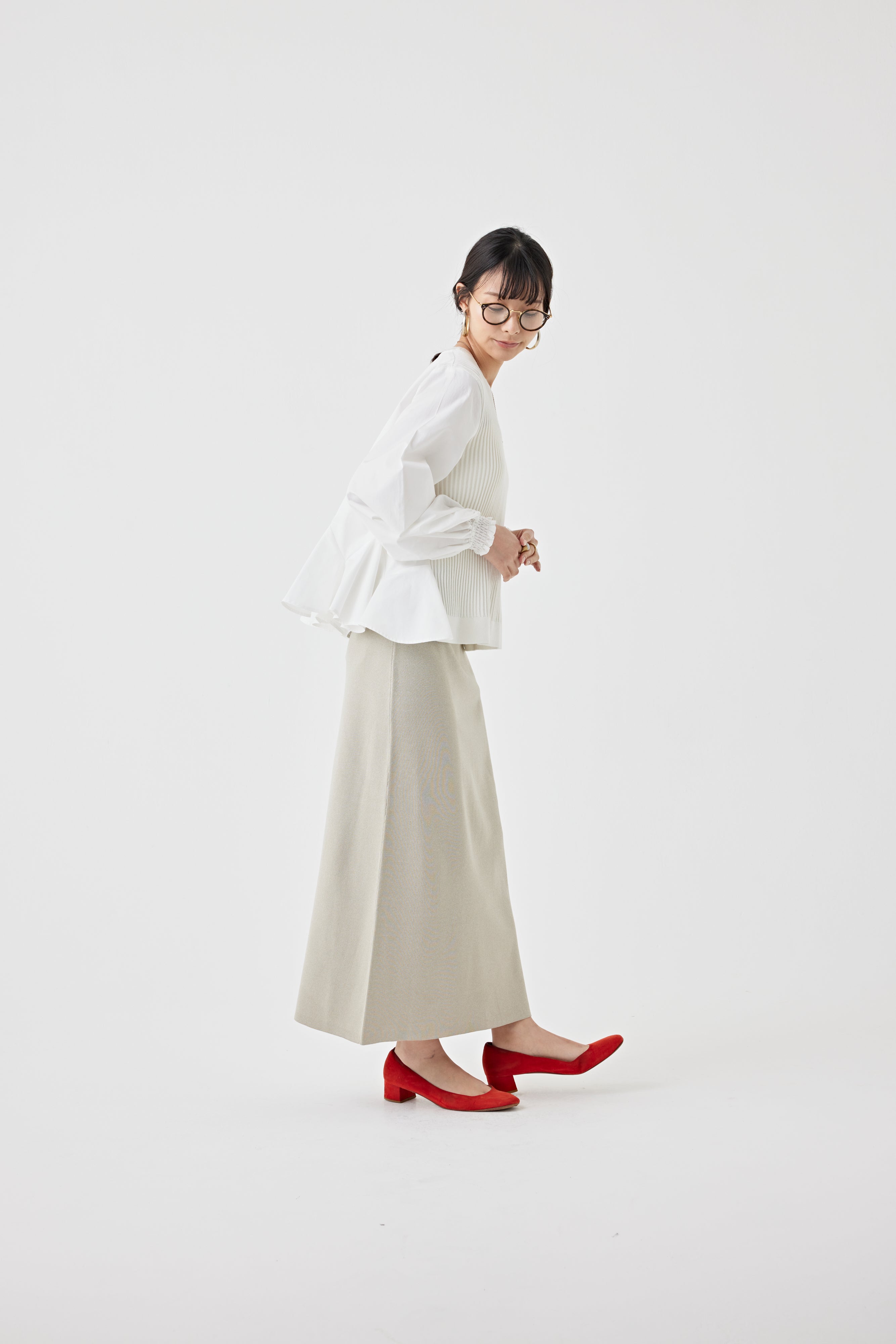 Iラインニットスカート(6250-598)