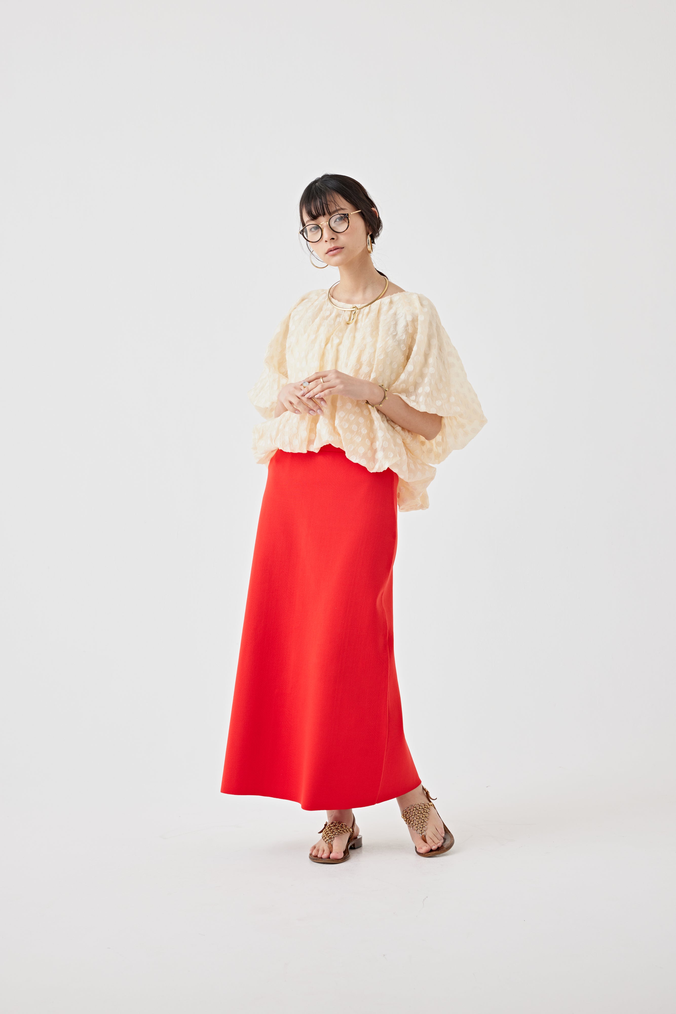 Iラインニットスカート(6250-598)