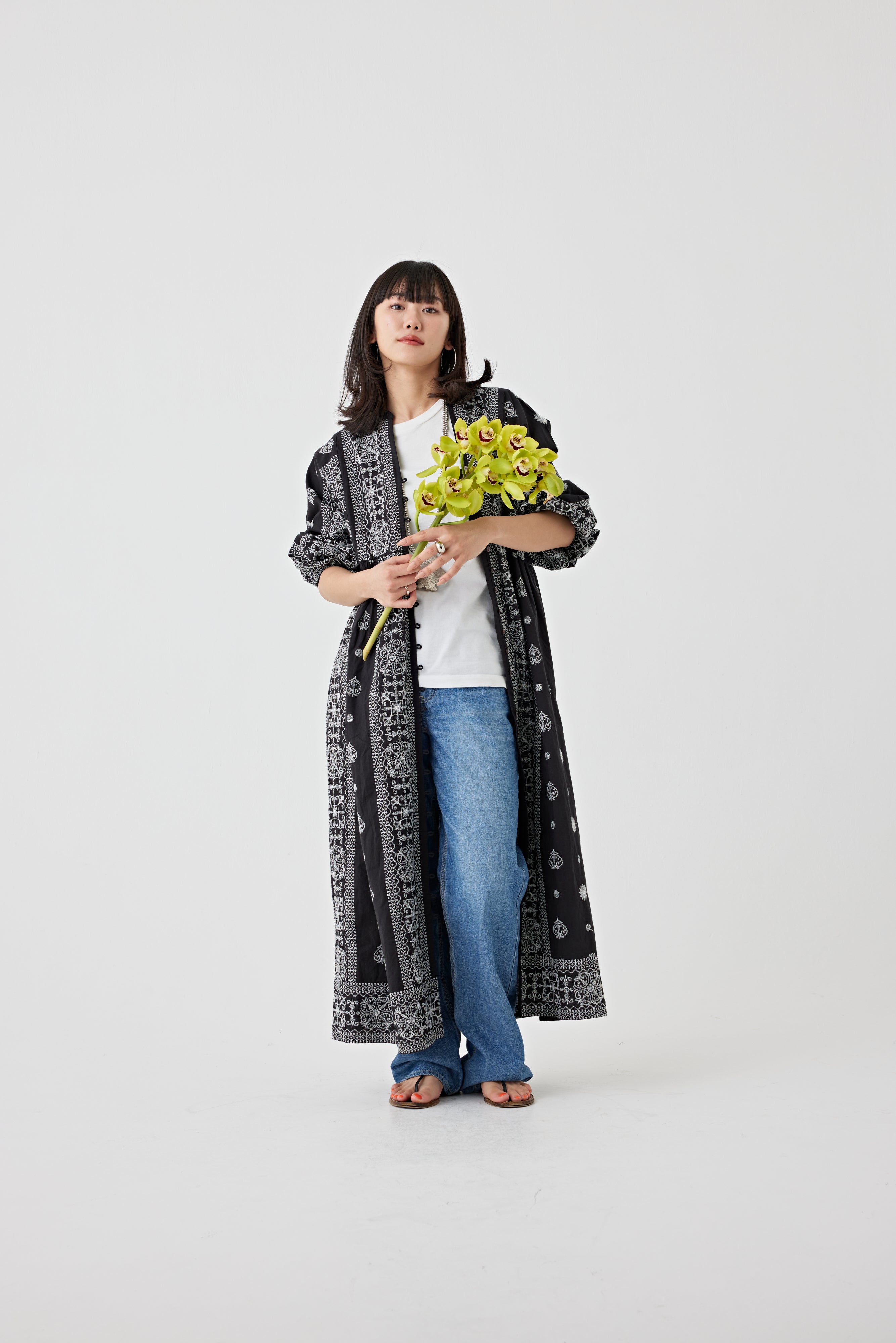 刺繍ドルマンワンピース(6251-540)