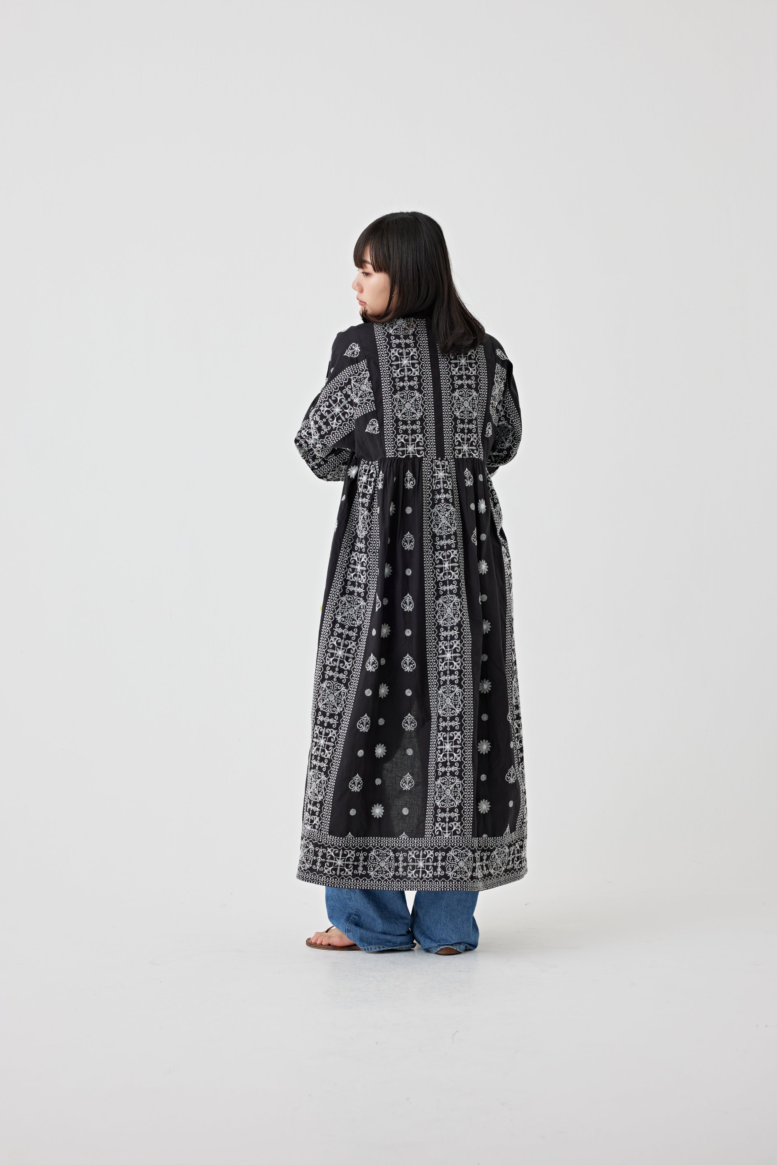 刺繍ドルマンワンピース(6251-540)