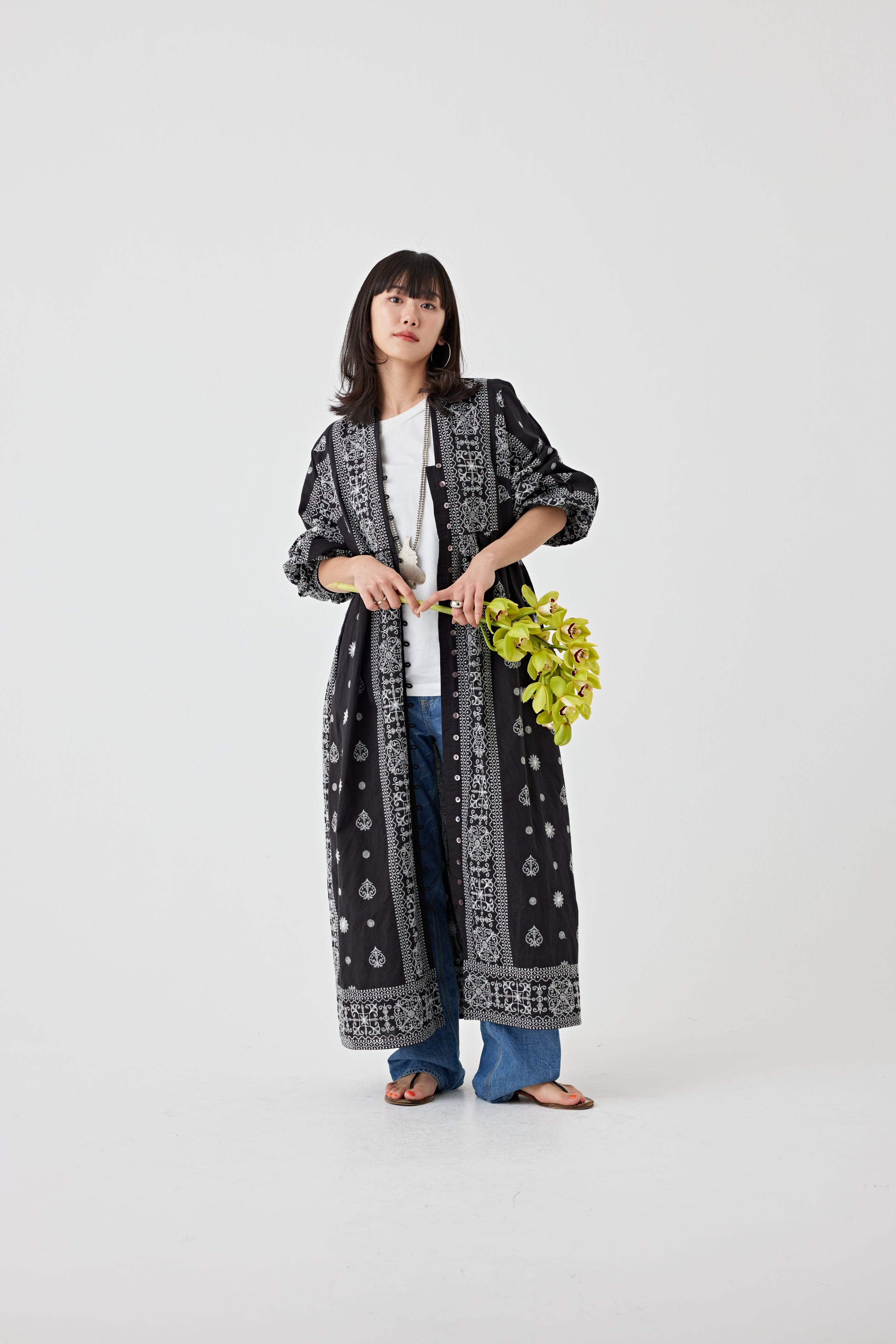 刺繍ドルマンワンピース(6251-540)