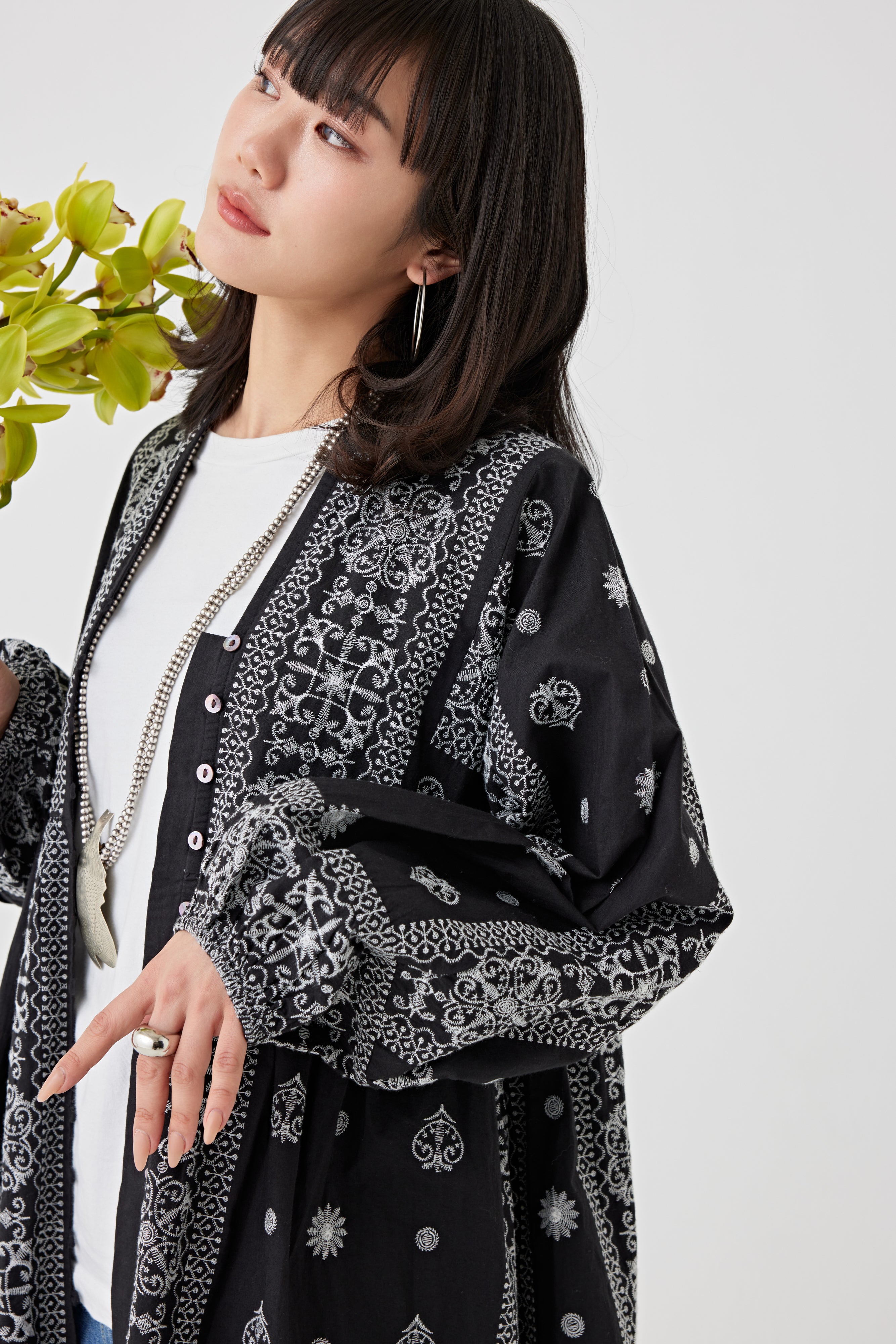 刺繍ドルマンワンピース(6251-540)