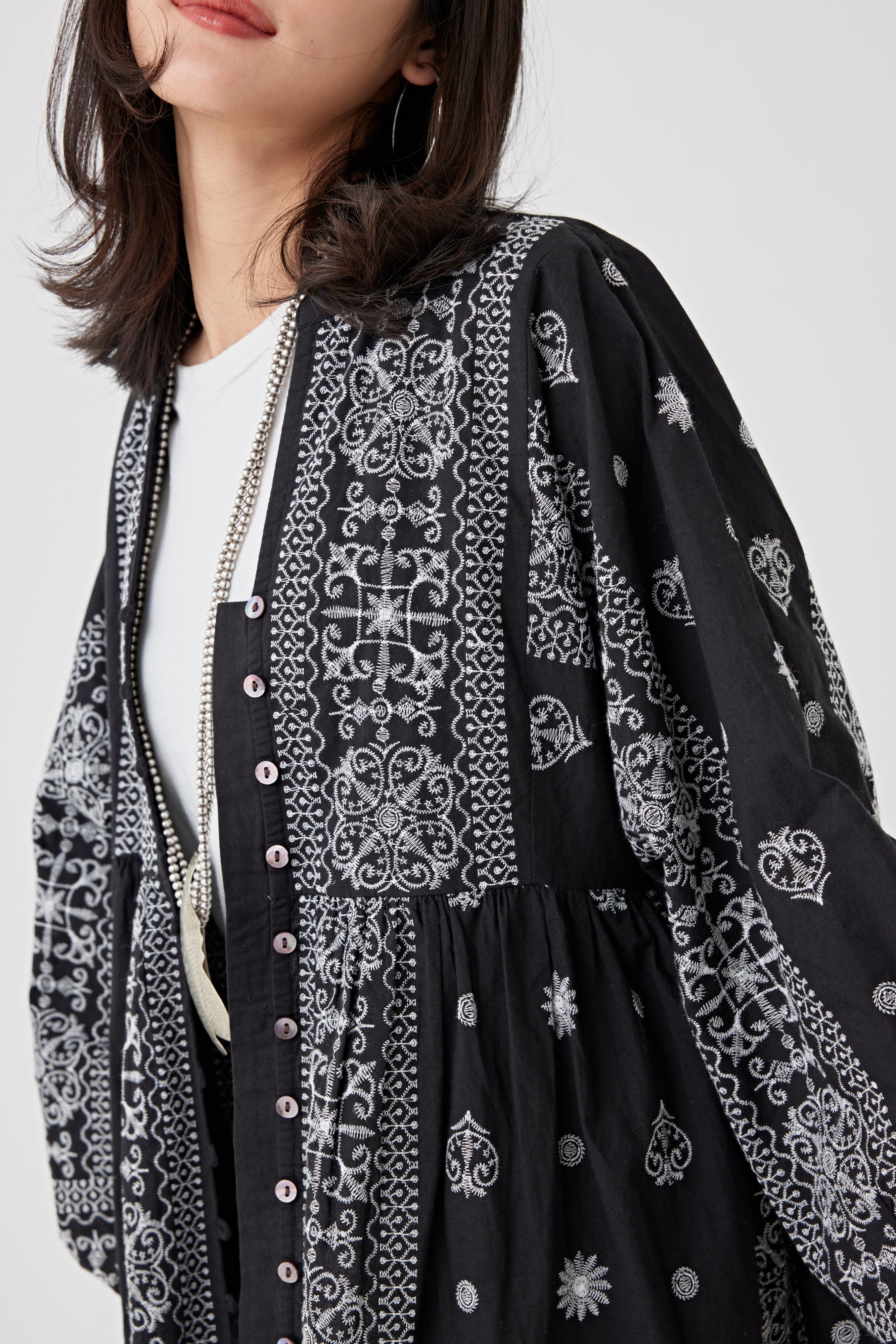 刺繍ドルマンワンピース(6251-540)