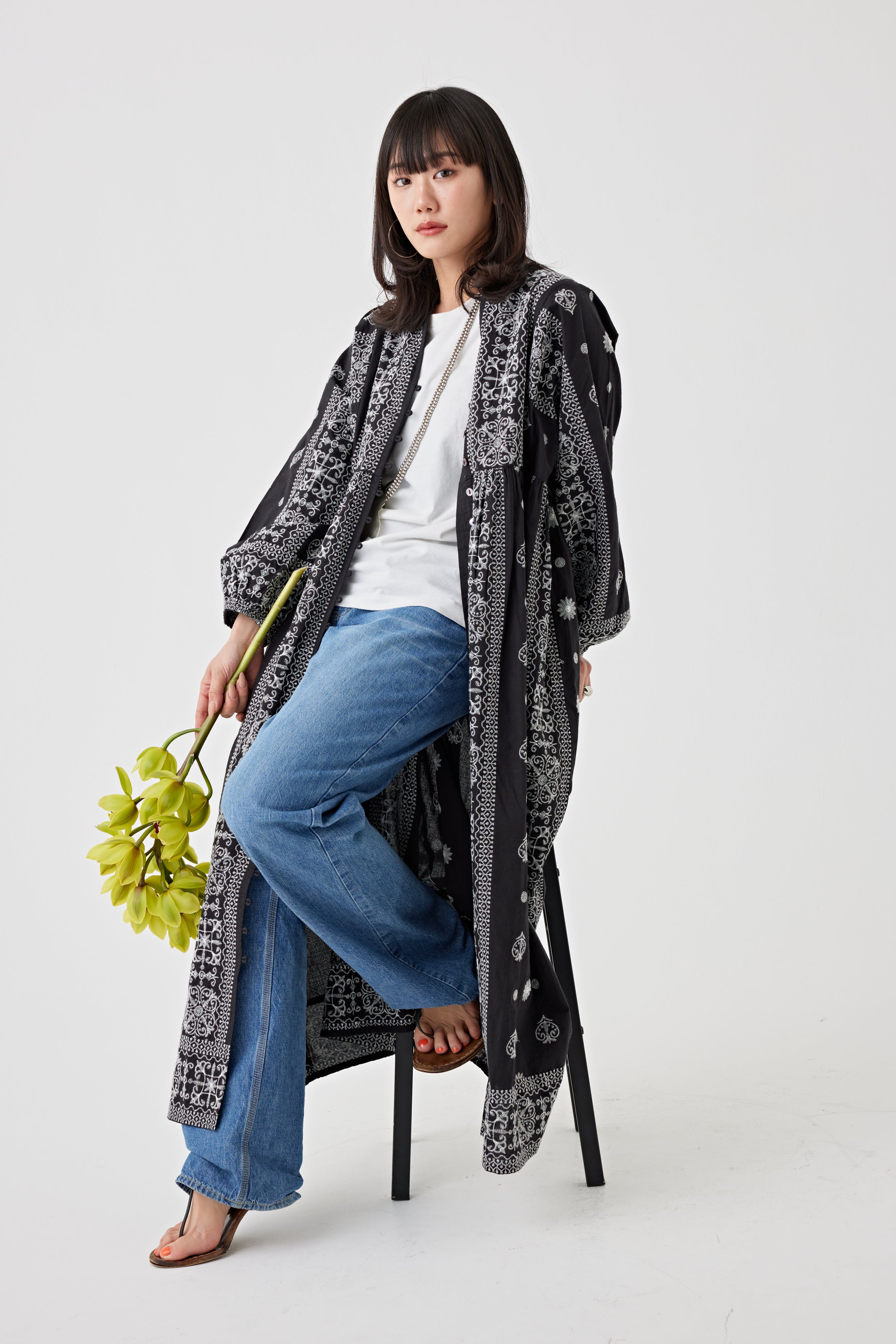 刺繍ドルマンワンピース(6251-540)