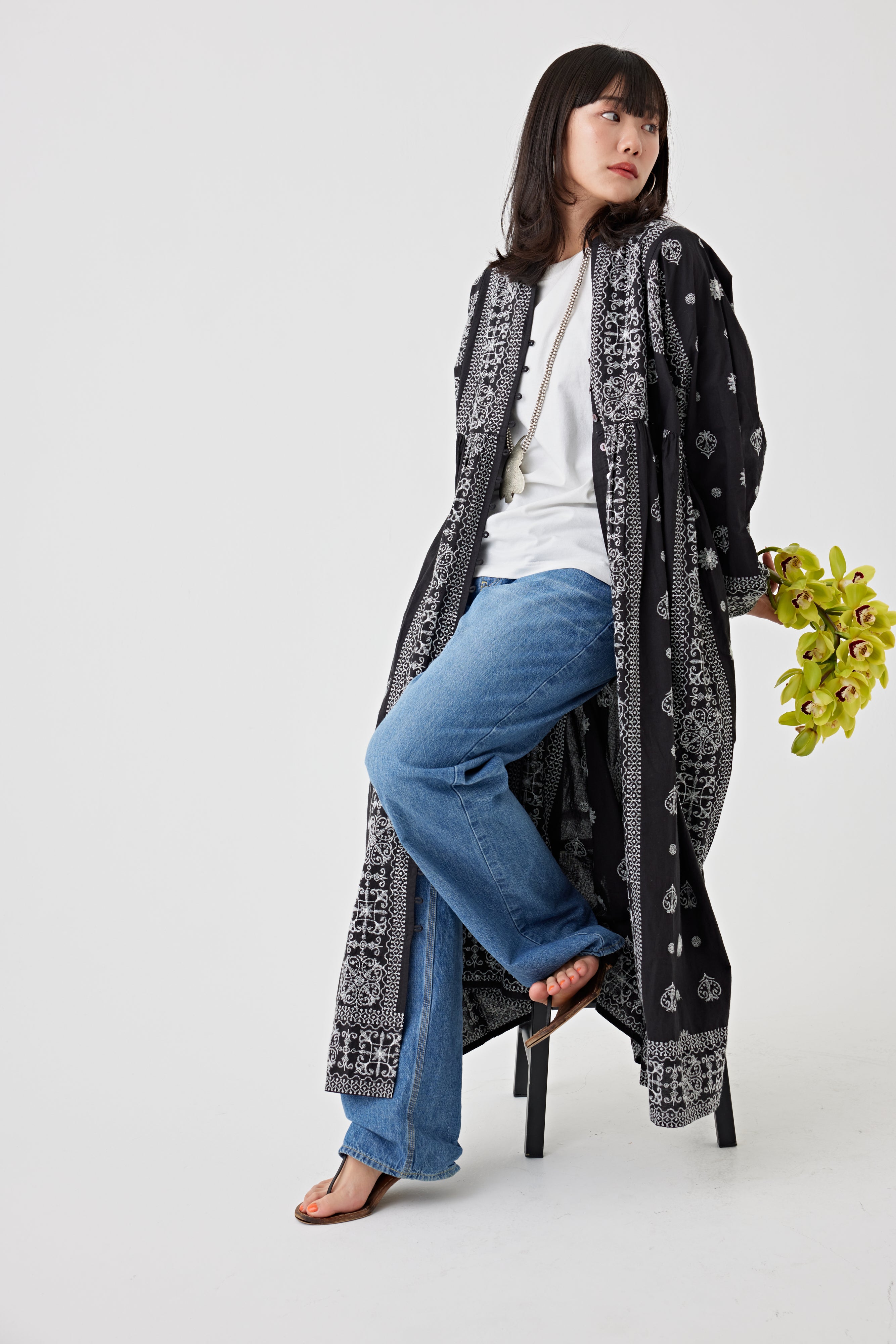 刺繍ドルマンワンピース(6251-540)