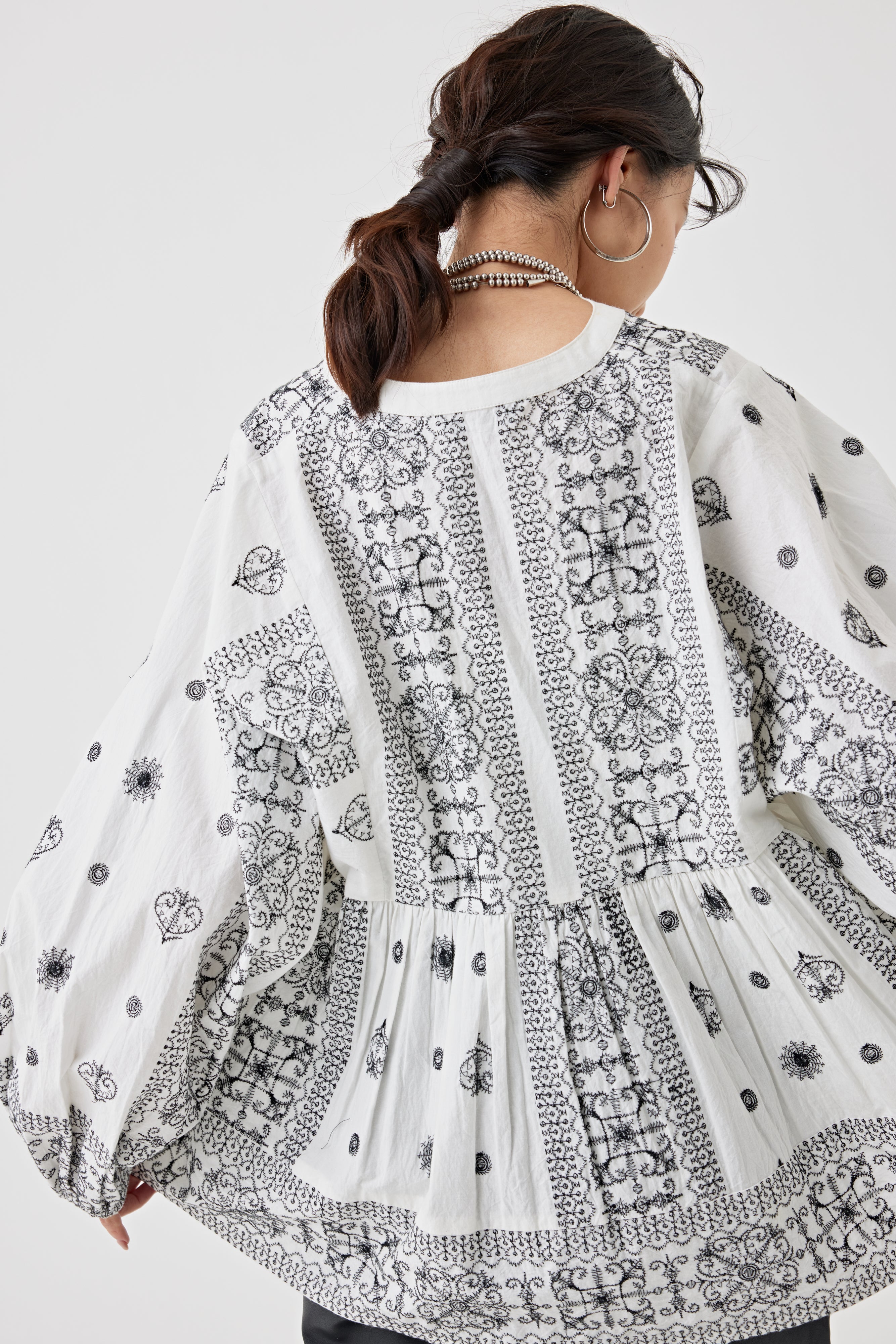 刺繍コットンブラウス(6251-541)